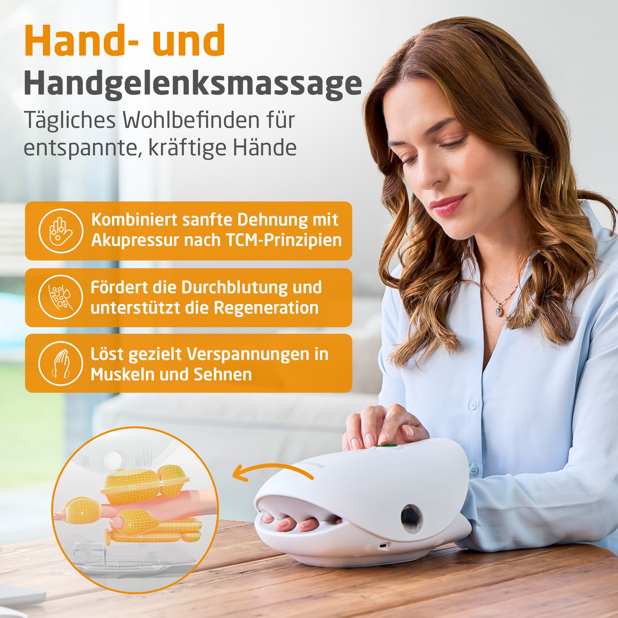 Thumbnail - Medisana Massagegerät "HM 500" Handentspannung, Sehnenscheidenentspannung, Gelenkdehnung, kabellos