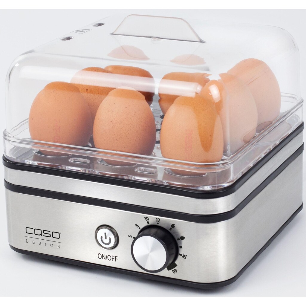 Caso Eierkocher »ED10«, für 8 St. Eier, 400 W, und Dampfgarer in einem Gerät