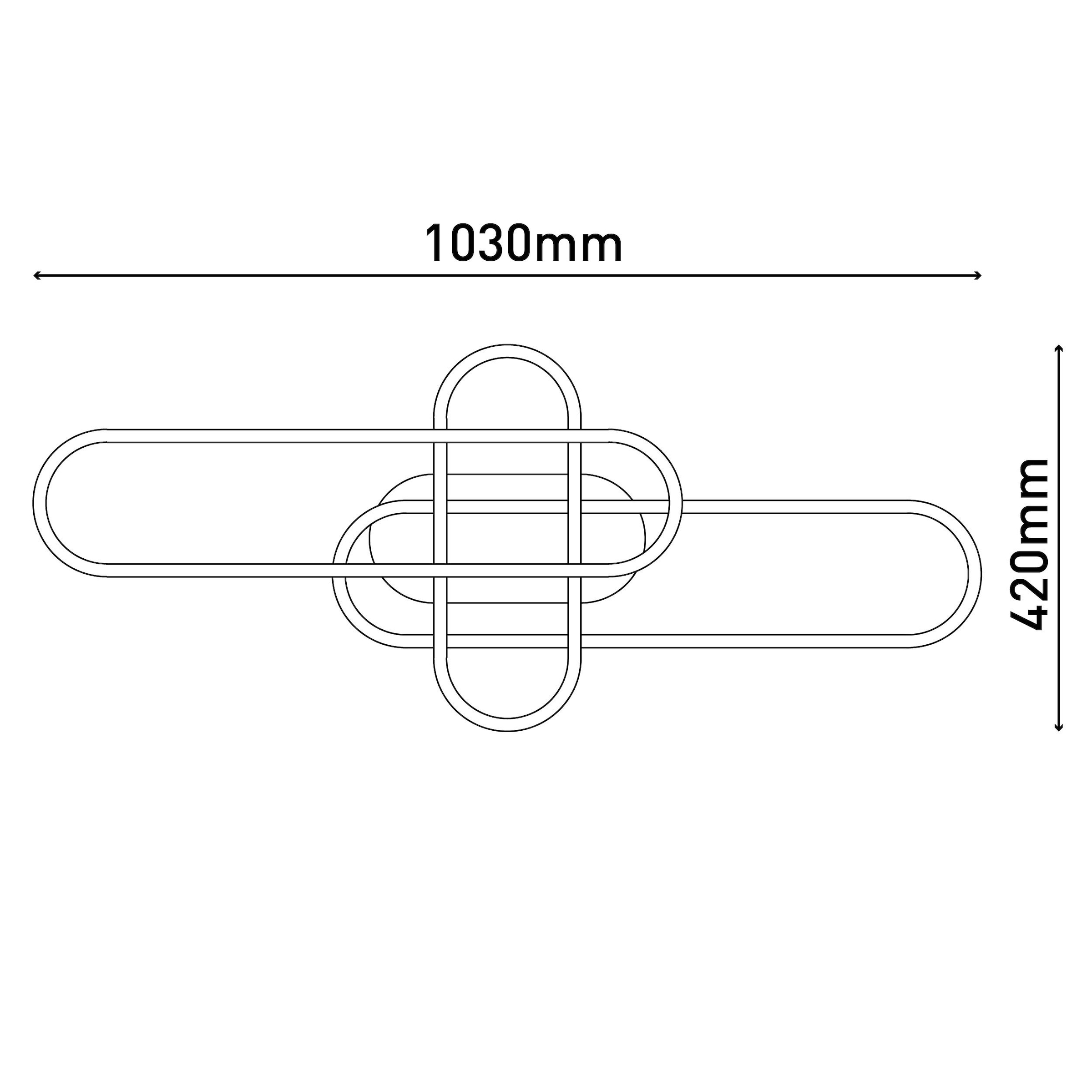 näve LED Deckenleuchte »CARLON« 2 Stk. Kaltweiß | Neutralweiß | Warmweiß Dimmbar;CCT-Funktion;Memoryfunktion;Nachtlichtfunktion;Zeitschaltuhr
