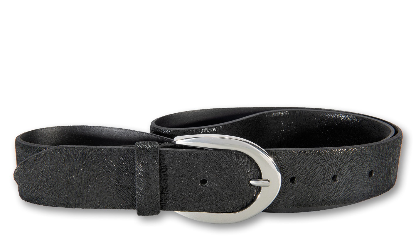 Silbergift Ledergürtel "Ledergürtel mit silberner Schließe" günstig online kaufen