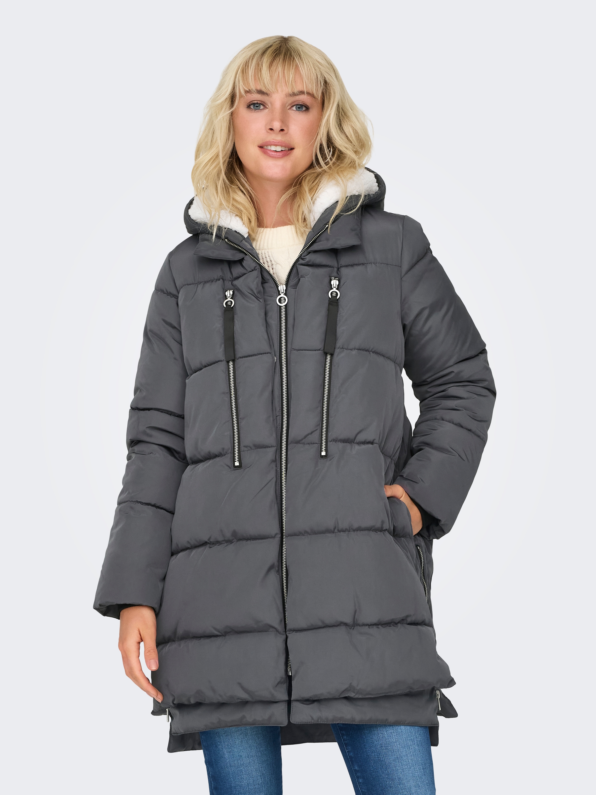 ONLY Steppmantel "ONLNEWNORA LONG PUFFER COAT LIFE CC OTW" günstig online kaufen