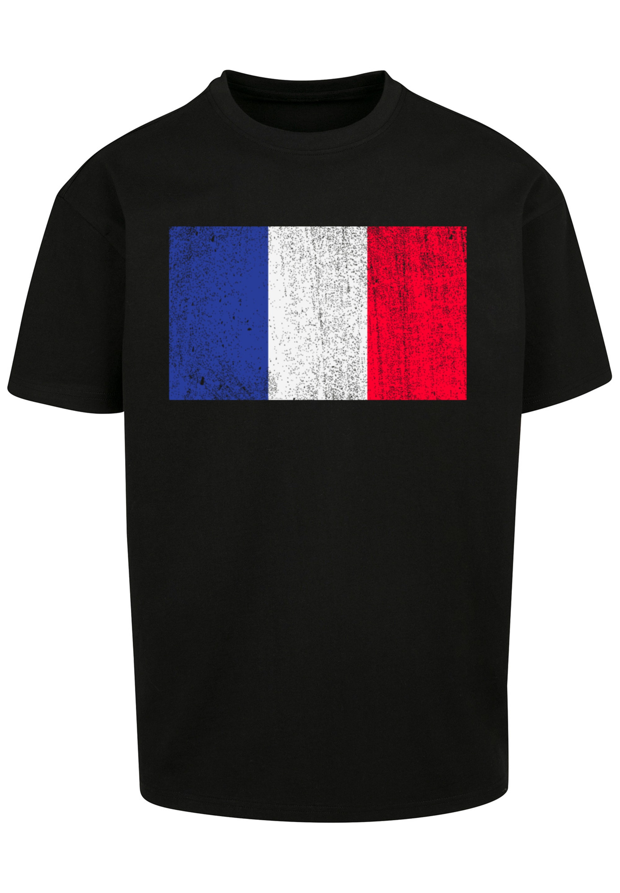 distressed«, kaufen Flagge ▷ F4NT4STIC »France T-Shirt BAUR Frankreich | Print