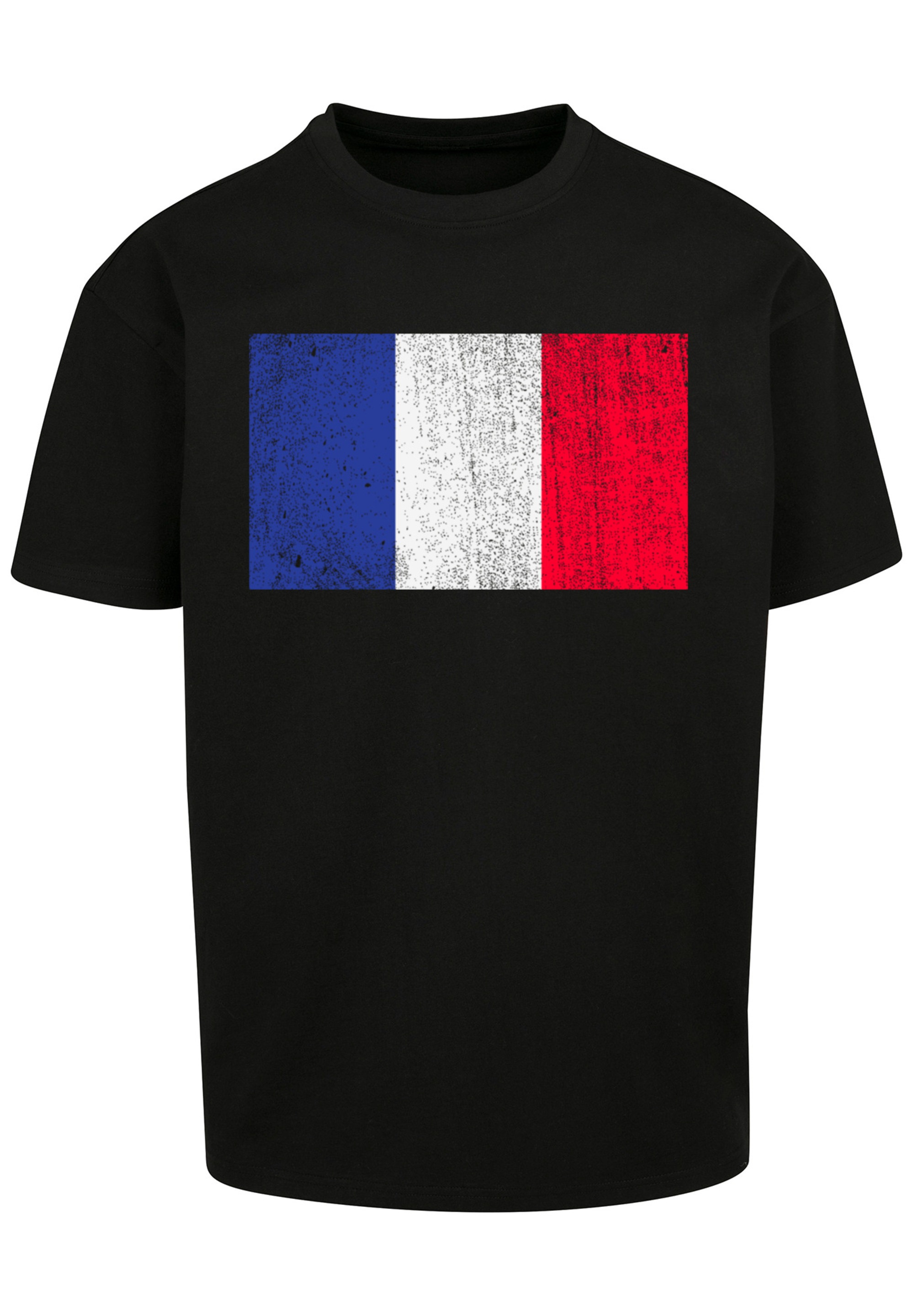 F4NT4STIC T-Shirt "France Frankreich Flagge distressed", Print günstig online kaufen