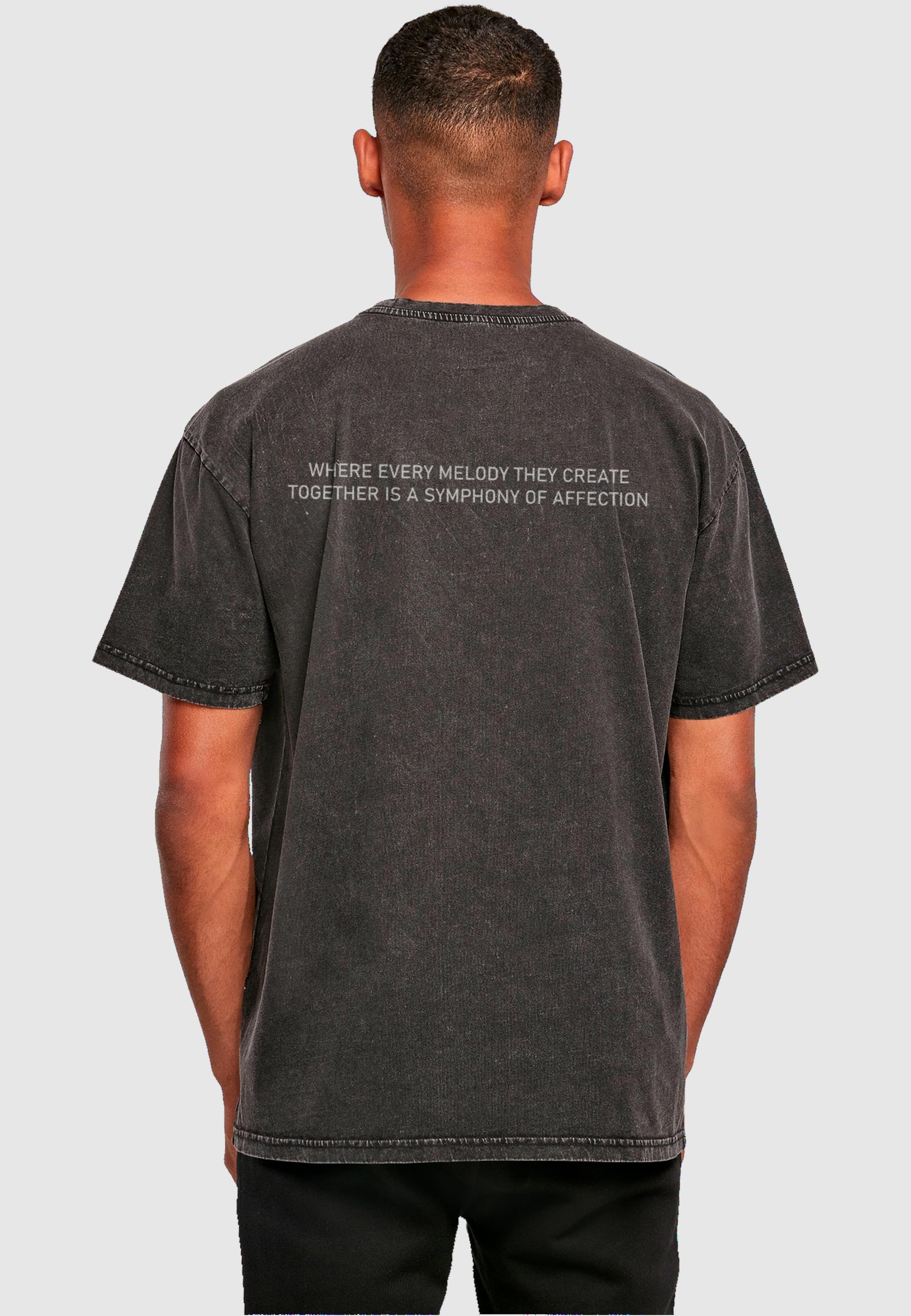 Merchcode T-Shirt »Merchcode Herren Love Birds Acid Washed Heavy Oversize Tee«, (1 tlg.)