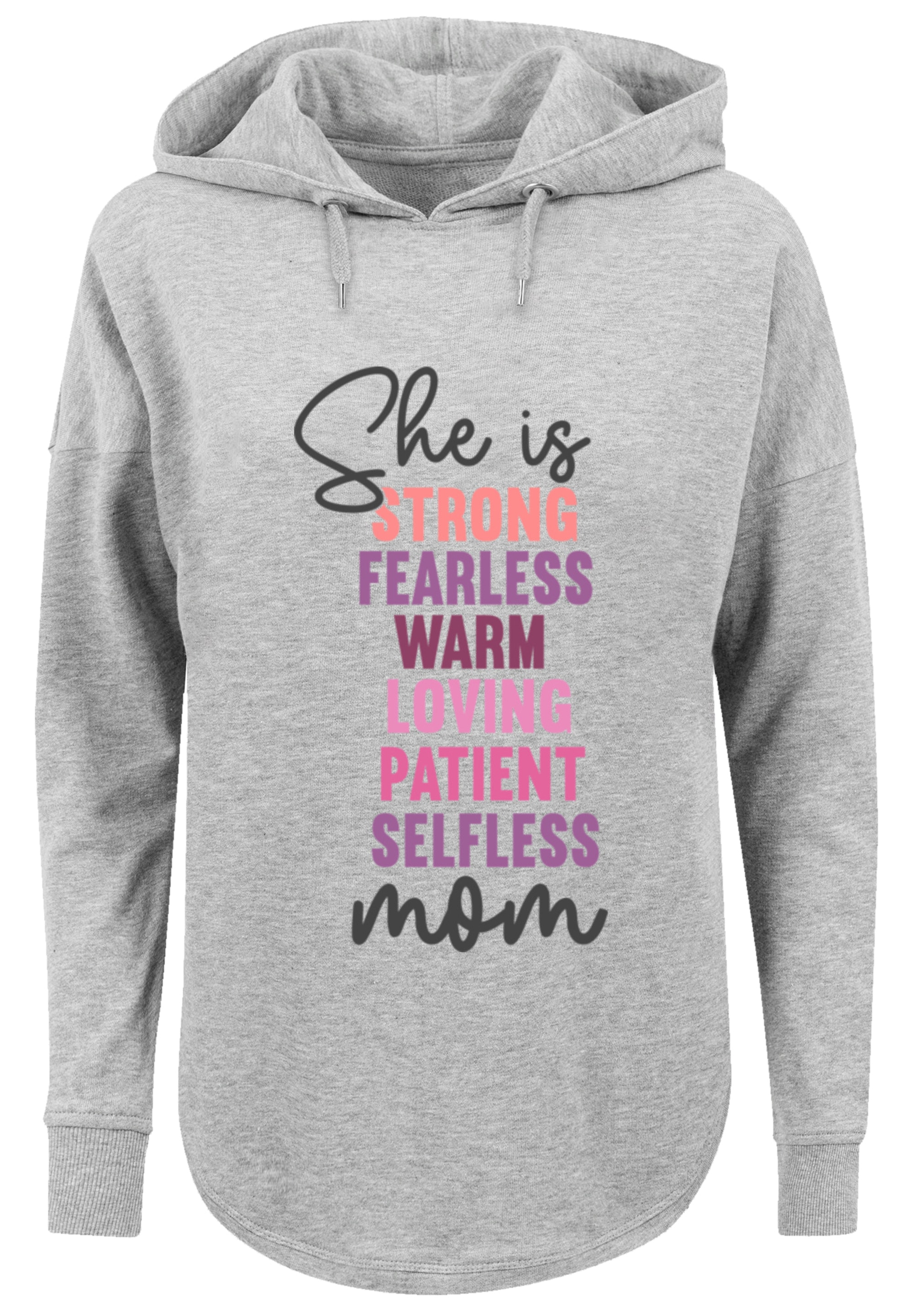 F4NT4STIC Kapuzenpullover »Mothers Day Strong & Fearless Mom Inspirational Quote«, Premium Qualität