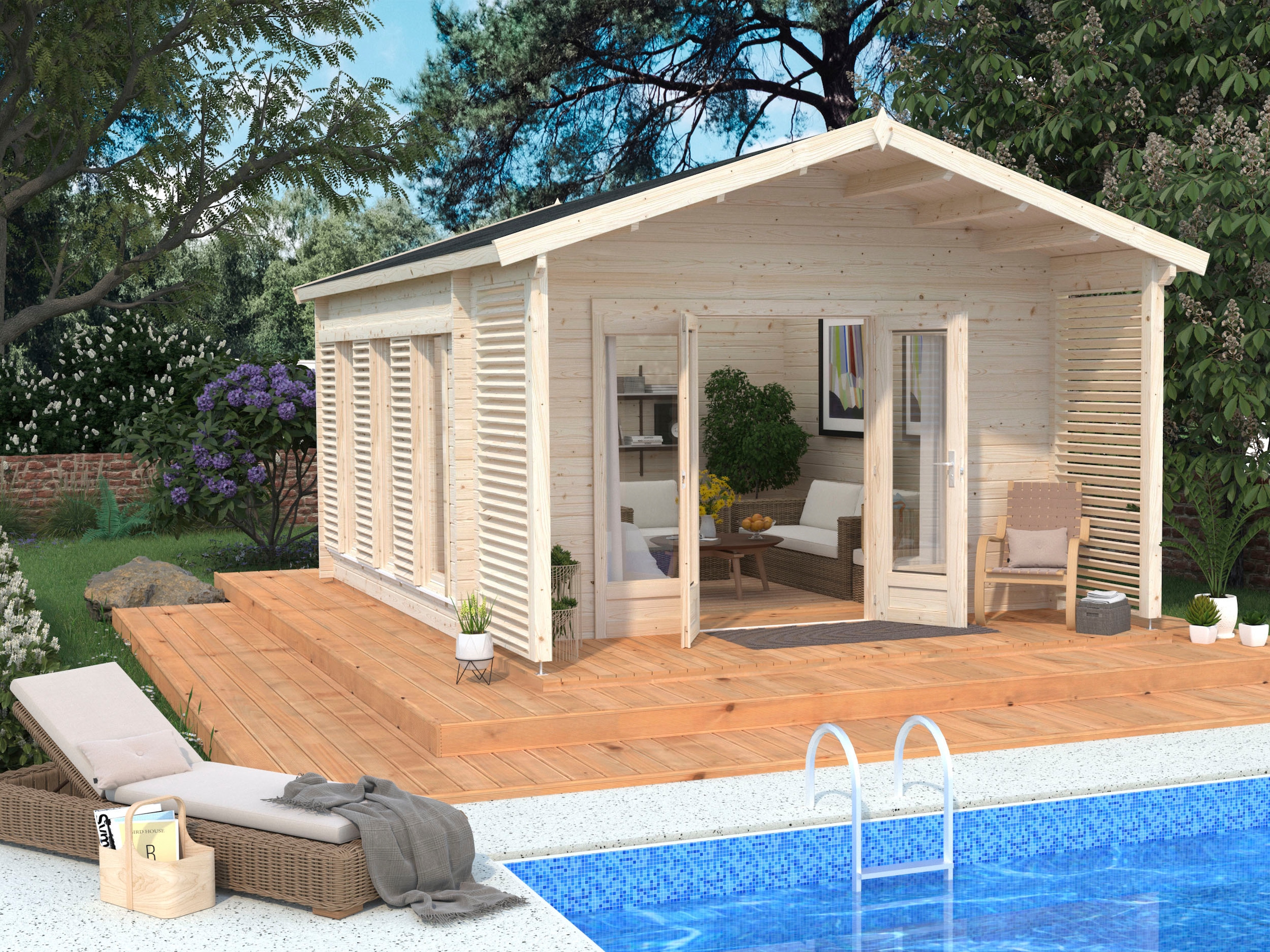 Palmako Gartenhaus "Catherine 14,5 m²", inkl. Fußboden günstig online kaufen