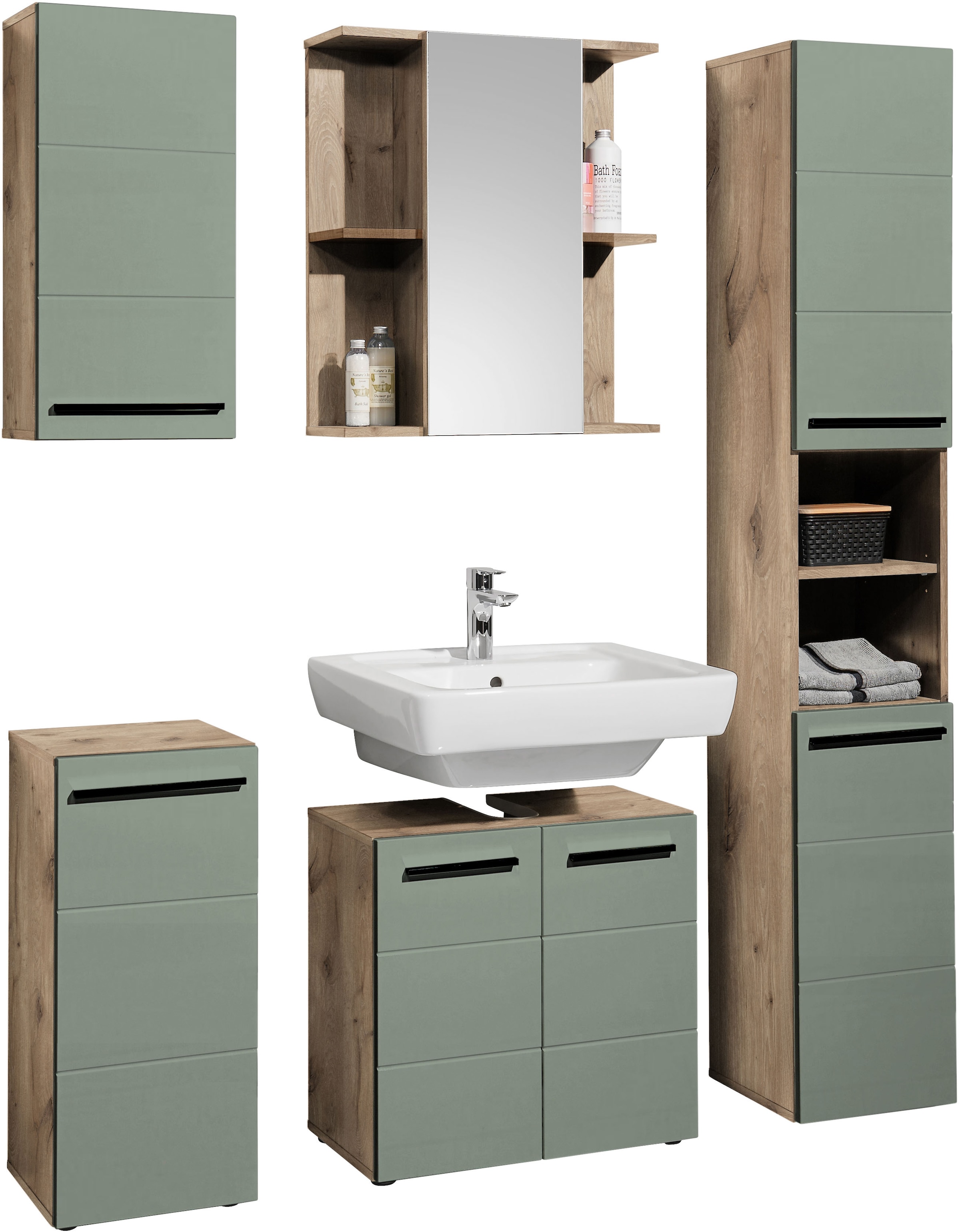 BASIC by Balculina Spiegelschrank »Vista BxHxT 60x71x20 cm« 1 Stk. tlg. Breite 60cm, Made in Europa