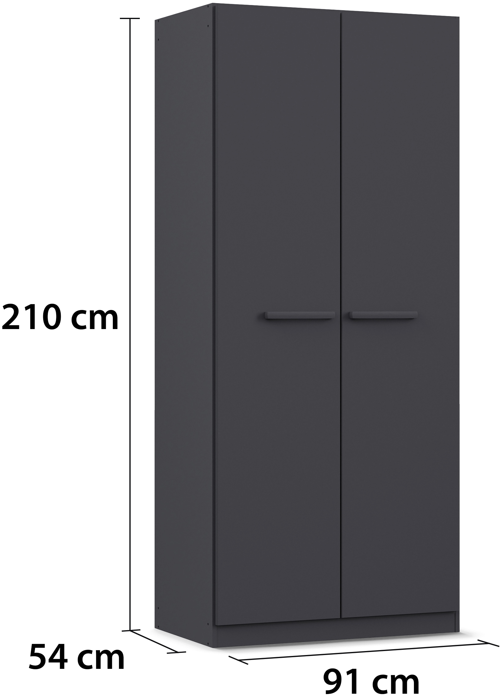 rauch Drehtürenschrank »Kleiderschrank Schrank Garderobe Garderobenschrank Stauraumwunder MODI«, optional mit Spiegel MADE IN GERMANY