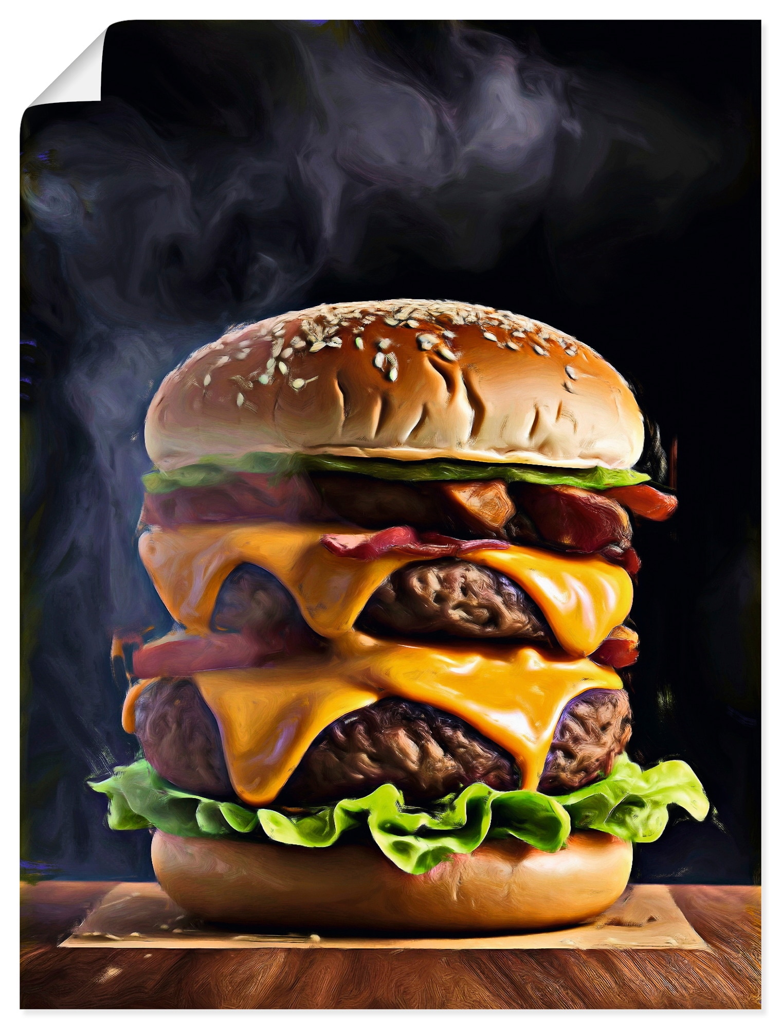 ARTLAND Monster Burger Poster Multicolor 60x80cm