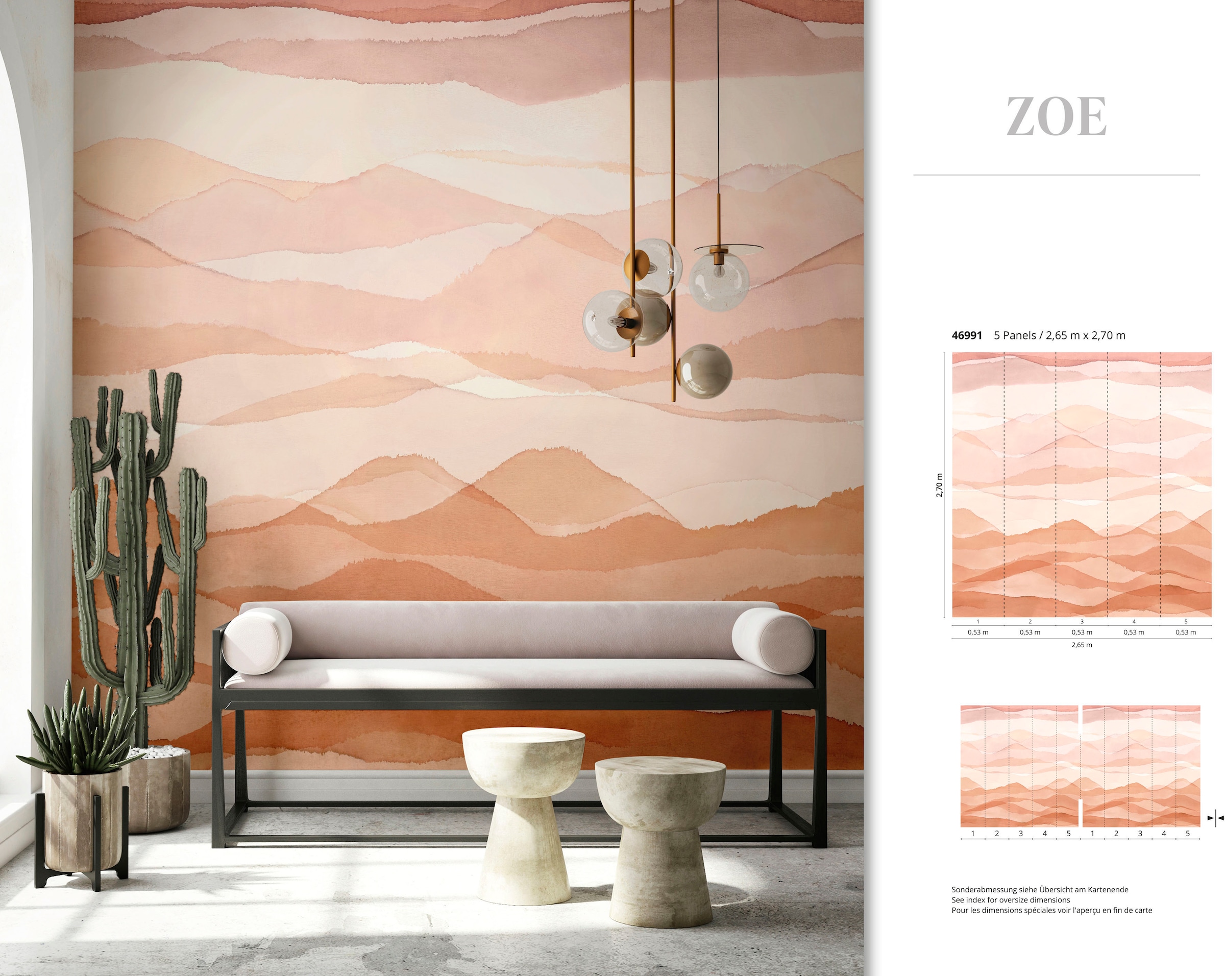 Marburg Fototapete »Zoe« matt glatt moderne Tapete für Wohnzimmer Schlafzimmer Küche