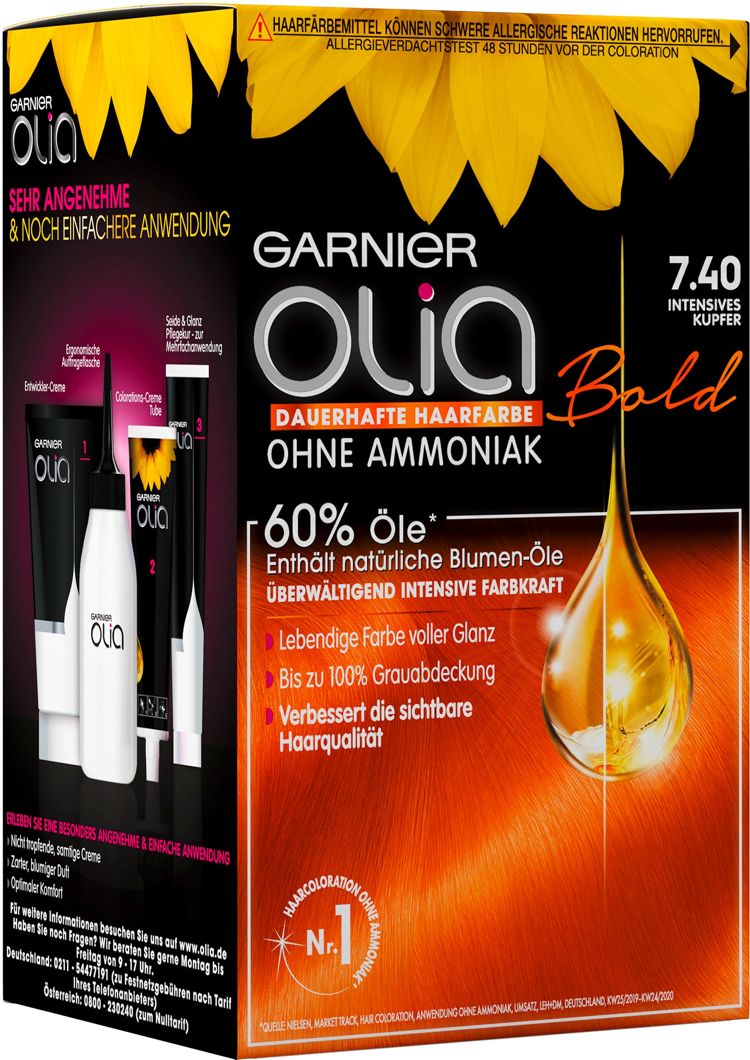 GARNIER Coloration »Olia dauerhafte Haarfarbe«...