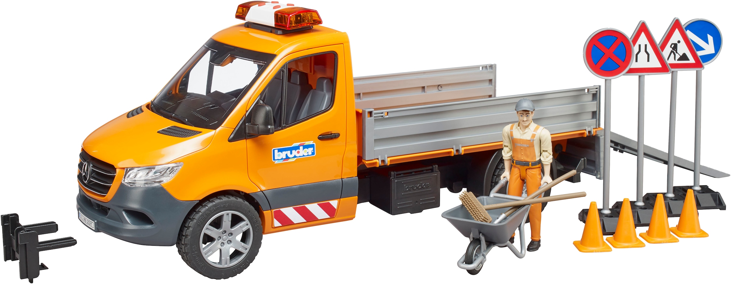 Spielzeug-Transporter »MB Sprinter Kommunal mit Fahrer Licht & Sound (02677)«, Mit...