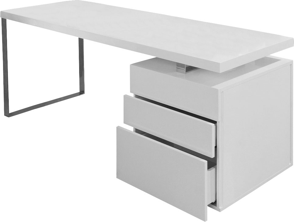SalesFever Schreibtisch "Varberg - Arbeitsplatz Deluxe Design-Schreibtisch" günstig online kaufen