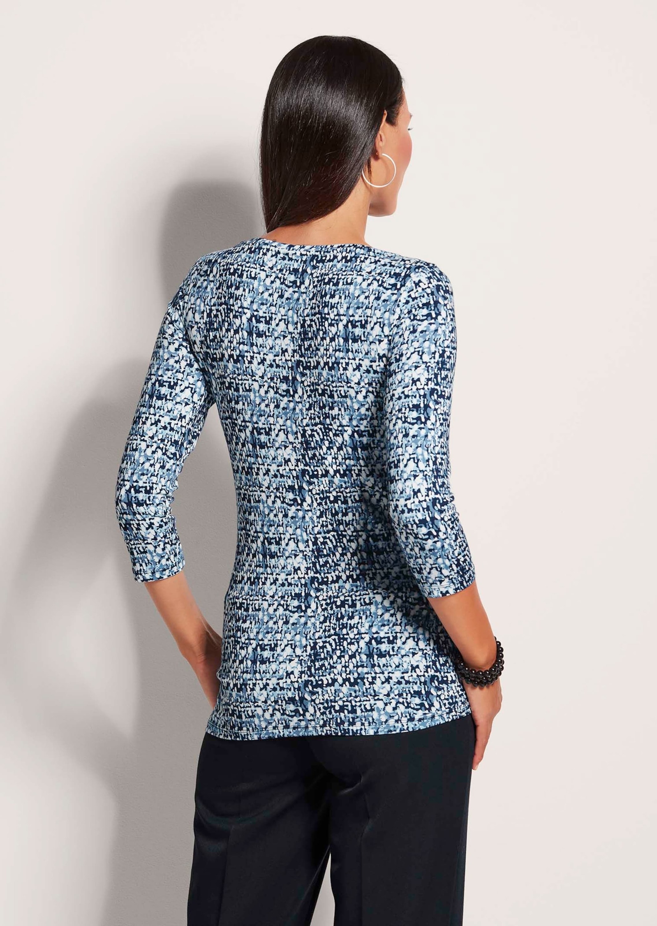MADELEINE Kurzarmshirt »Shirt Print-Shirt mit U-Boot-Ausschnitt«