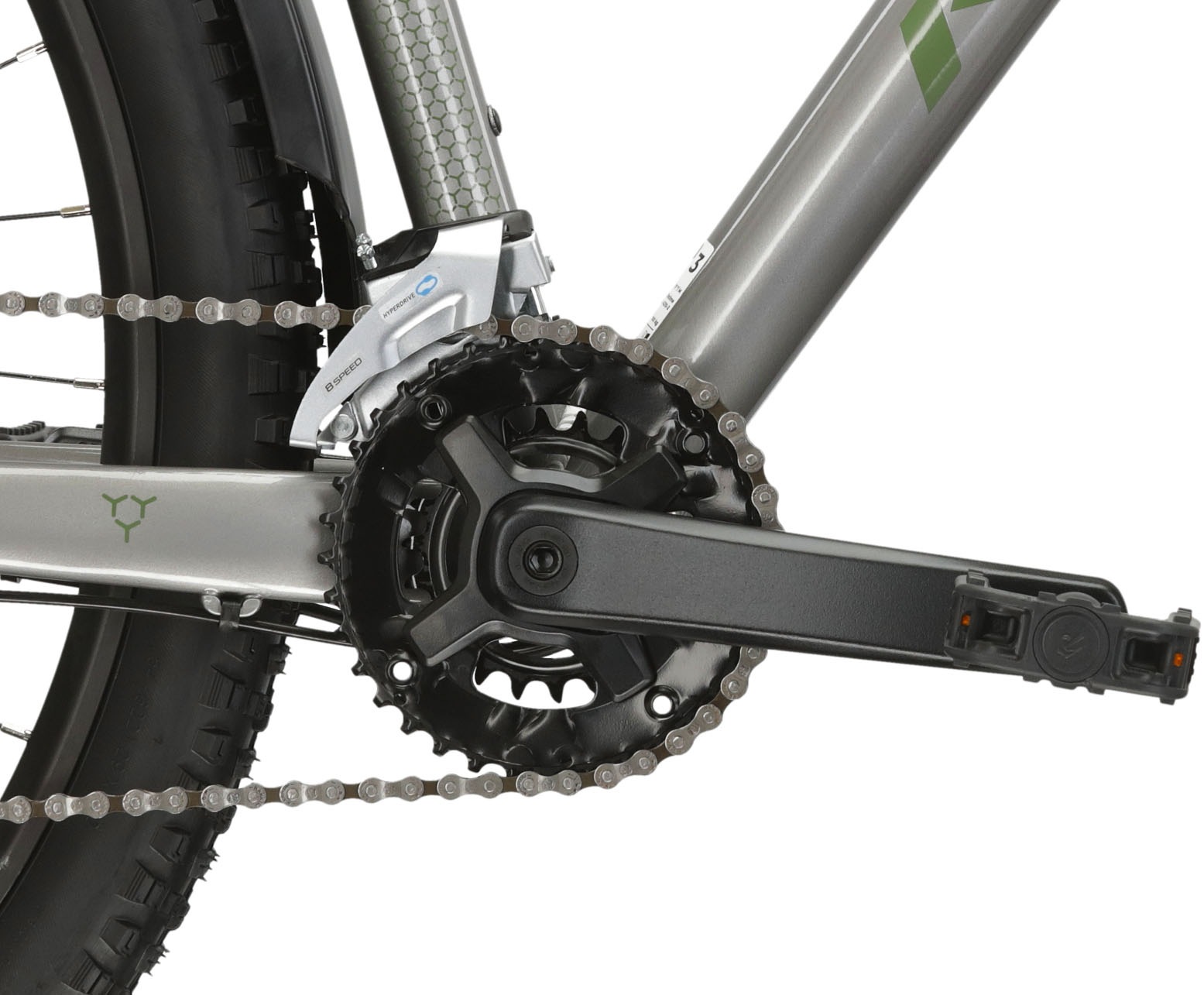 Kross Mountainbike »KROSS MTB Hardtail Hexagon 4.0 27,5" silber«, 16 Gang, Shimano, ACERA M3020 Schaltwerk, Kettenschaltung