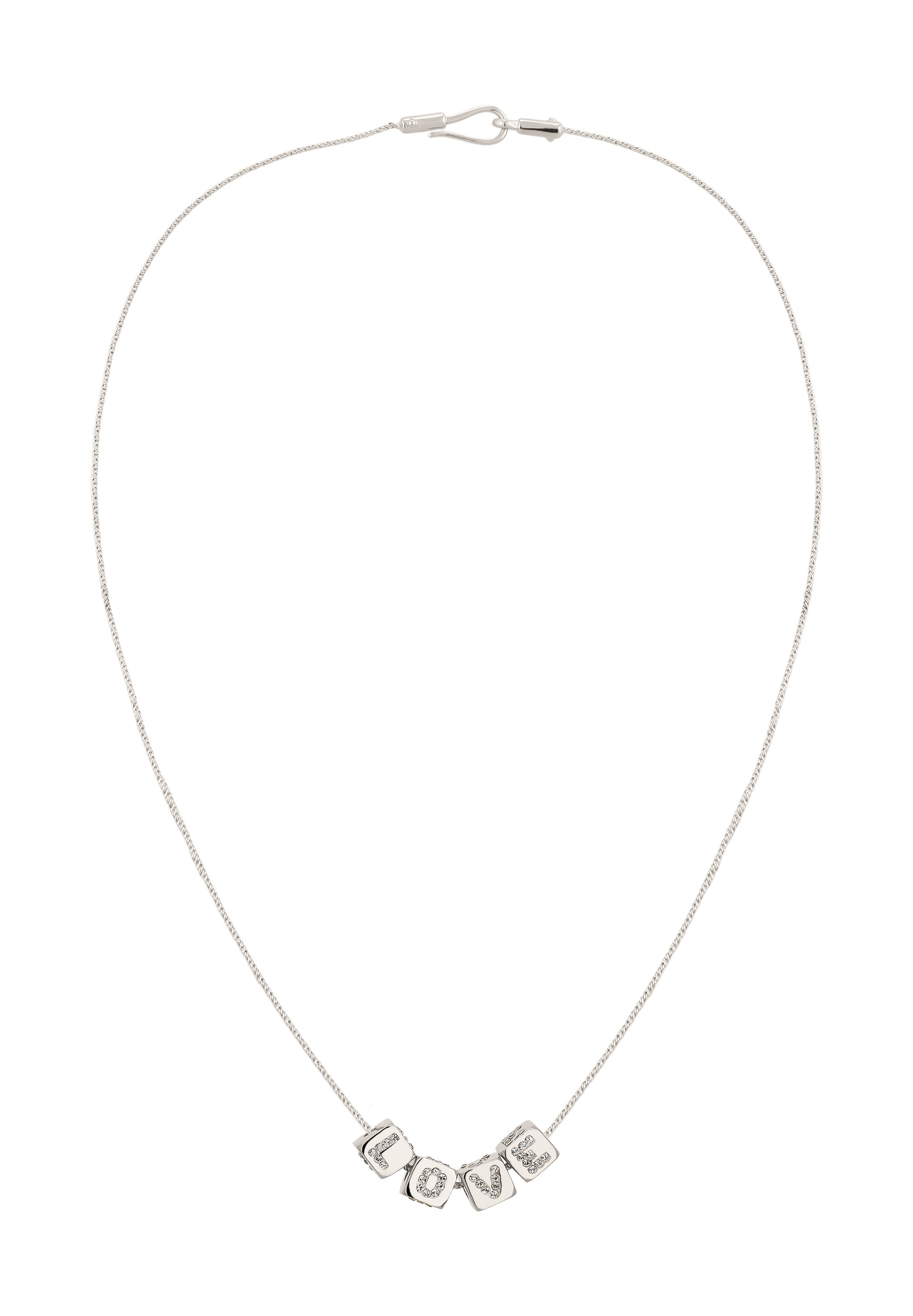 Elli Kette mit Anhänger »Halskette Love Liebe mit Kristallen von Swarovski(R) 925 Sterling Silber«