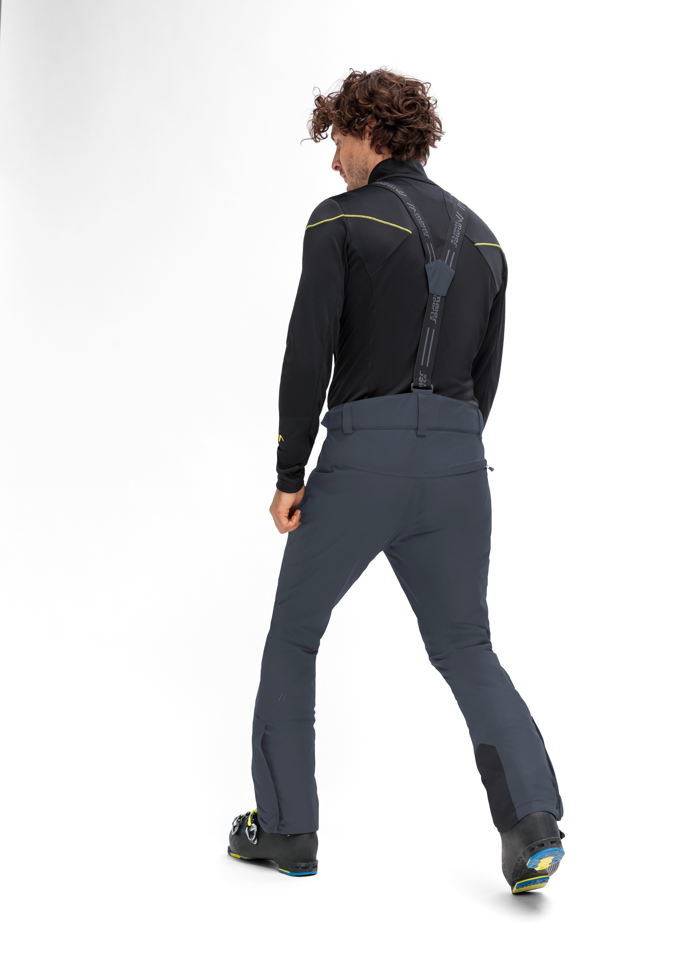 Maier Sports Skihose »Anton slim 2.0«, Herren Schneehose mit Hosenträgern, wind/wasserdicht, Slim Fit