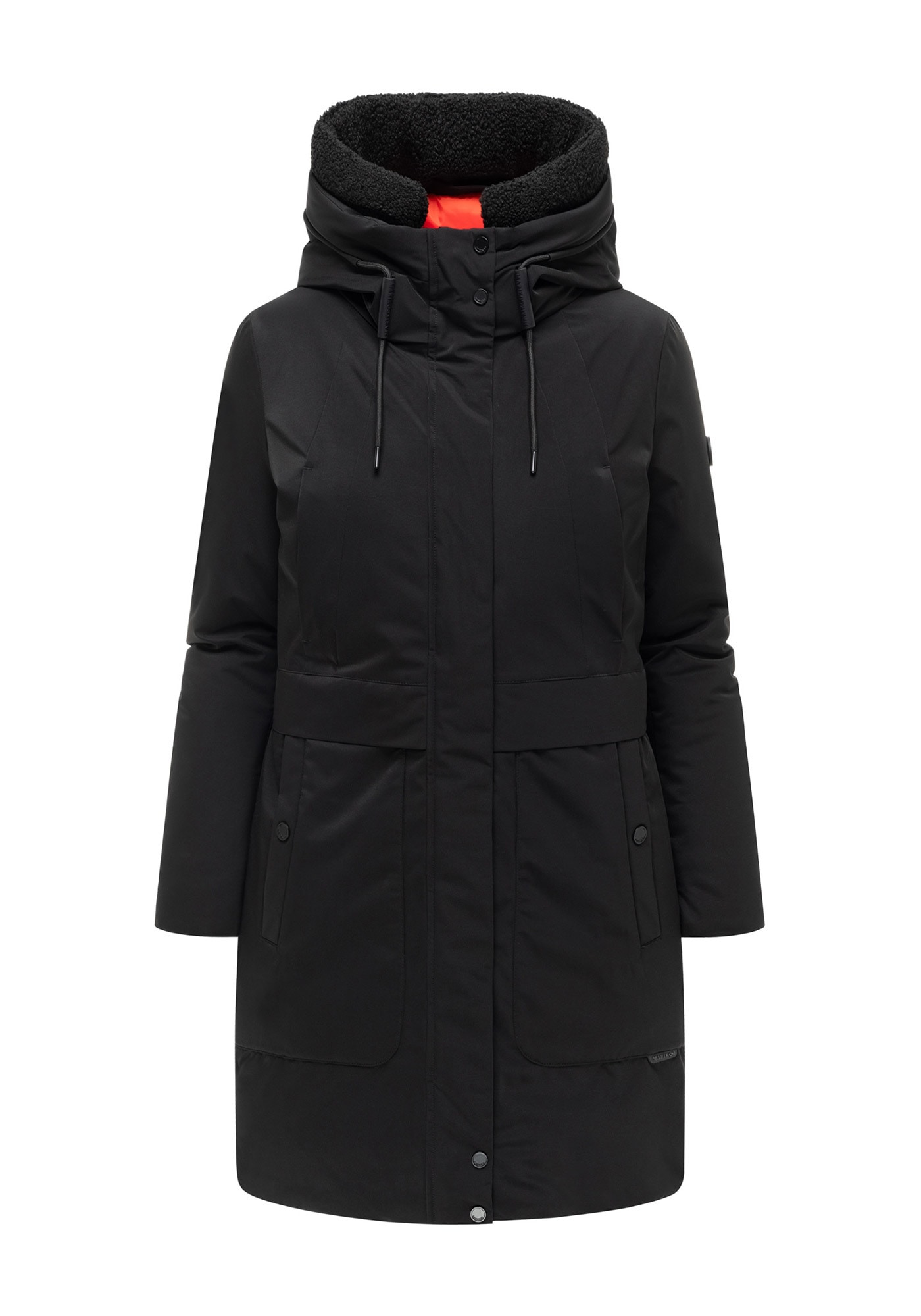 Marikoo Parka »Pakaami« mit Kapuze Winterparka mit Kapuze, Teddyfutter, aufgesetzten Taschen