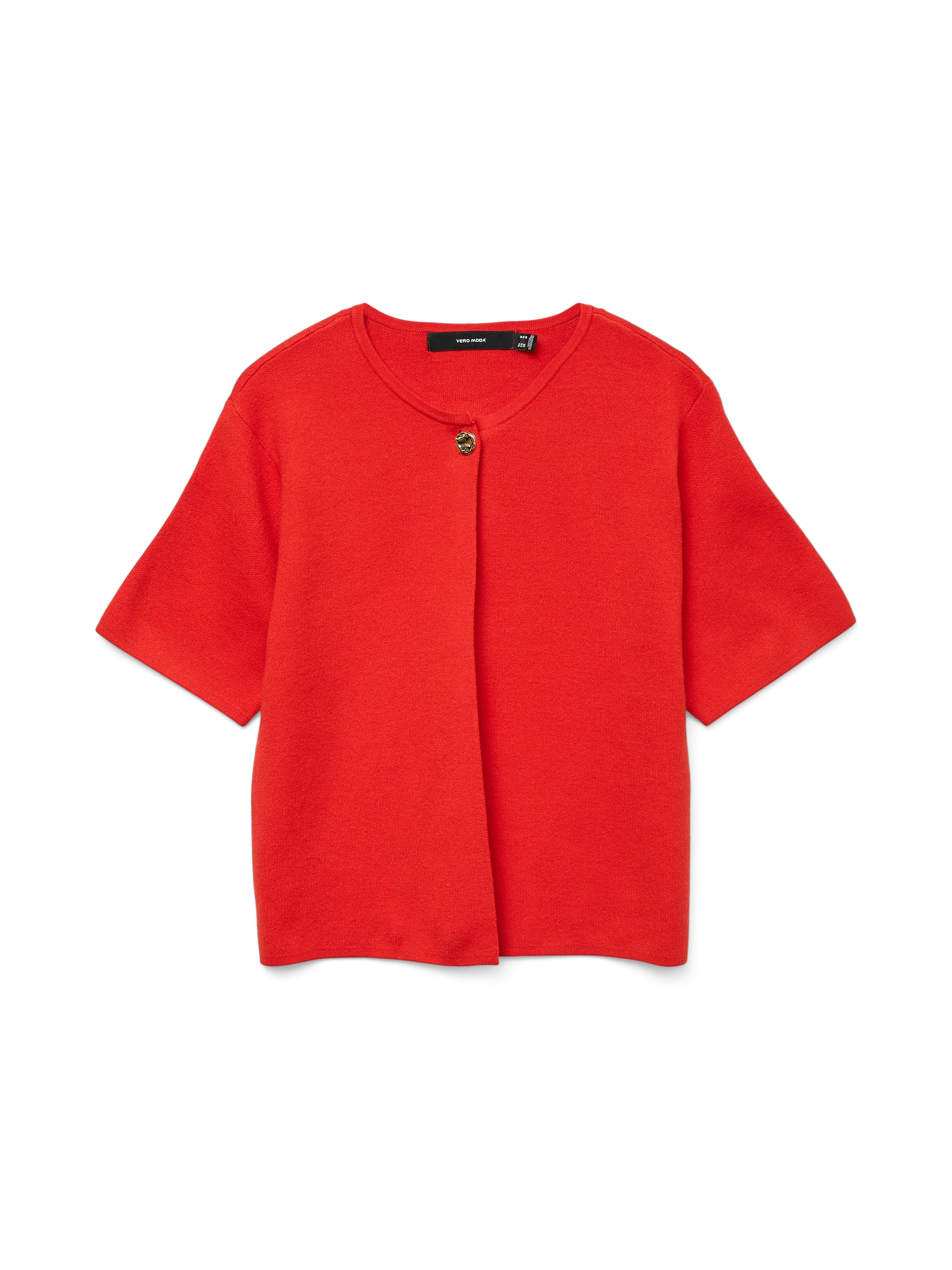 Vero Moda Strickjacke »VMGOLD SS O-NECK ONE BUTTON CARDIGAN«