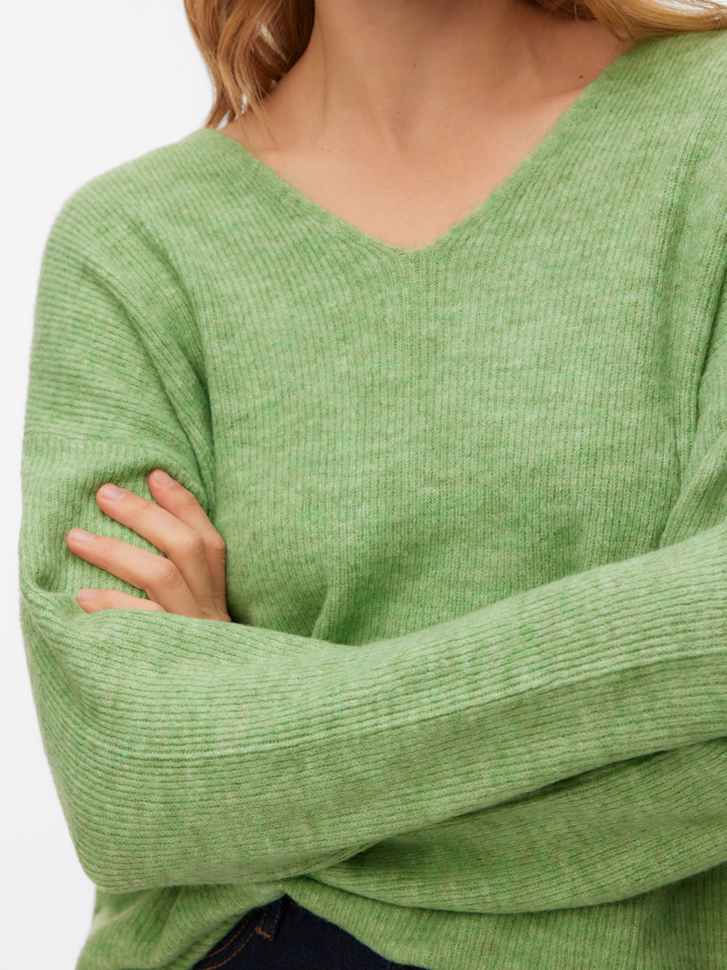 Thumbnail - Vero Moda V-Ausschnitt-Pullover "VMCREWLEFILE LS V-NECK BLOUSE NOOS"