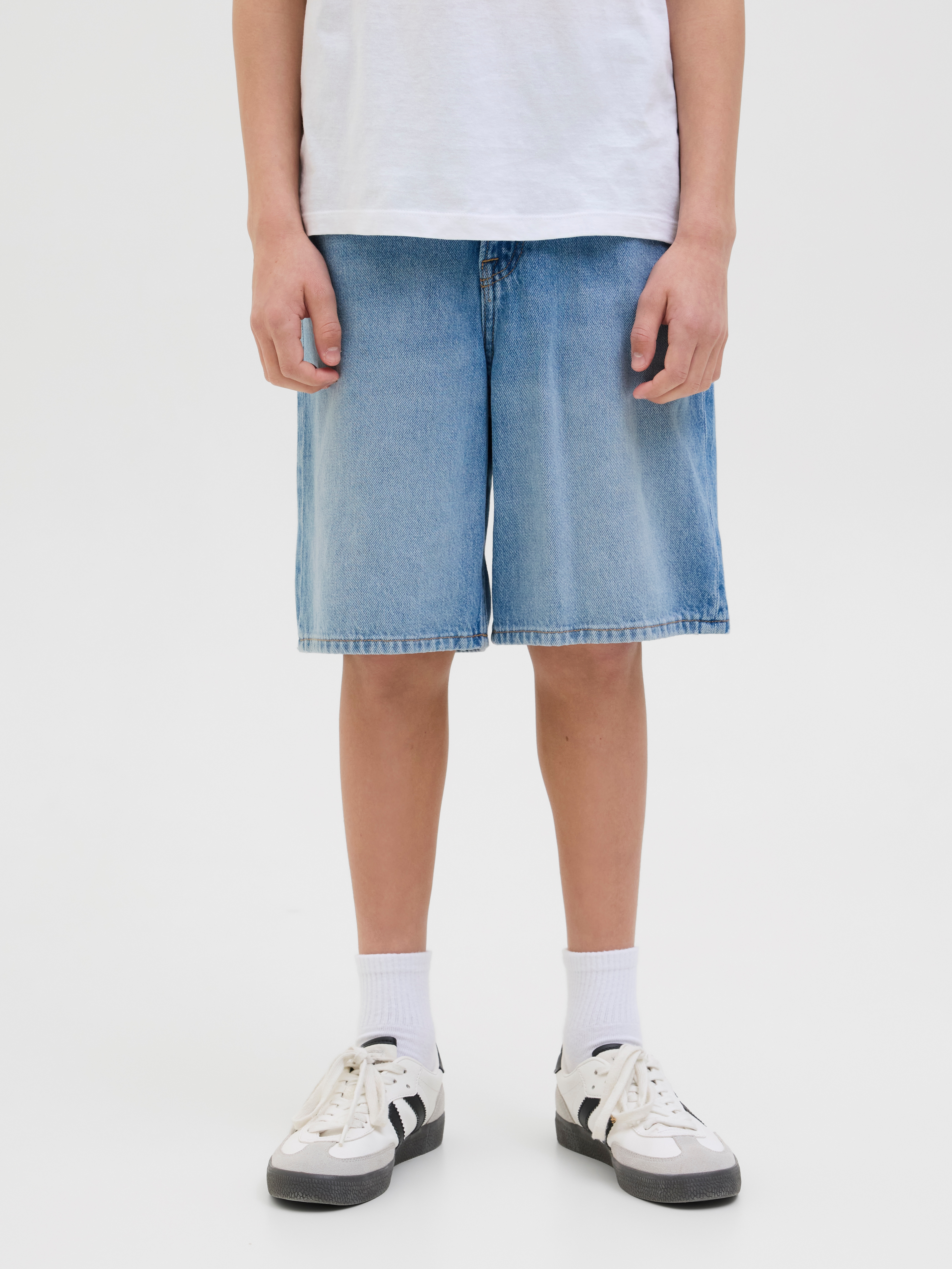 Jack & Jones Junior Shorts "JJITONY locker und pflegeleicht für Alltag" unifarben, modisch, relaxed fit, Web