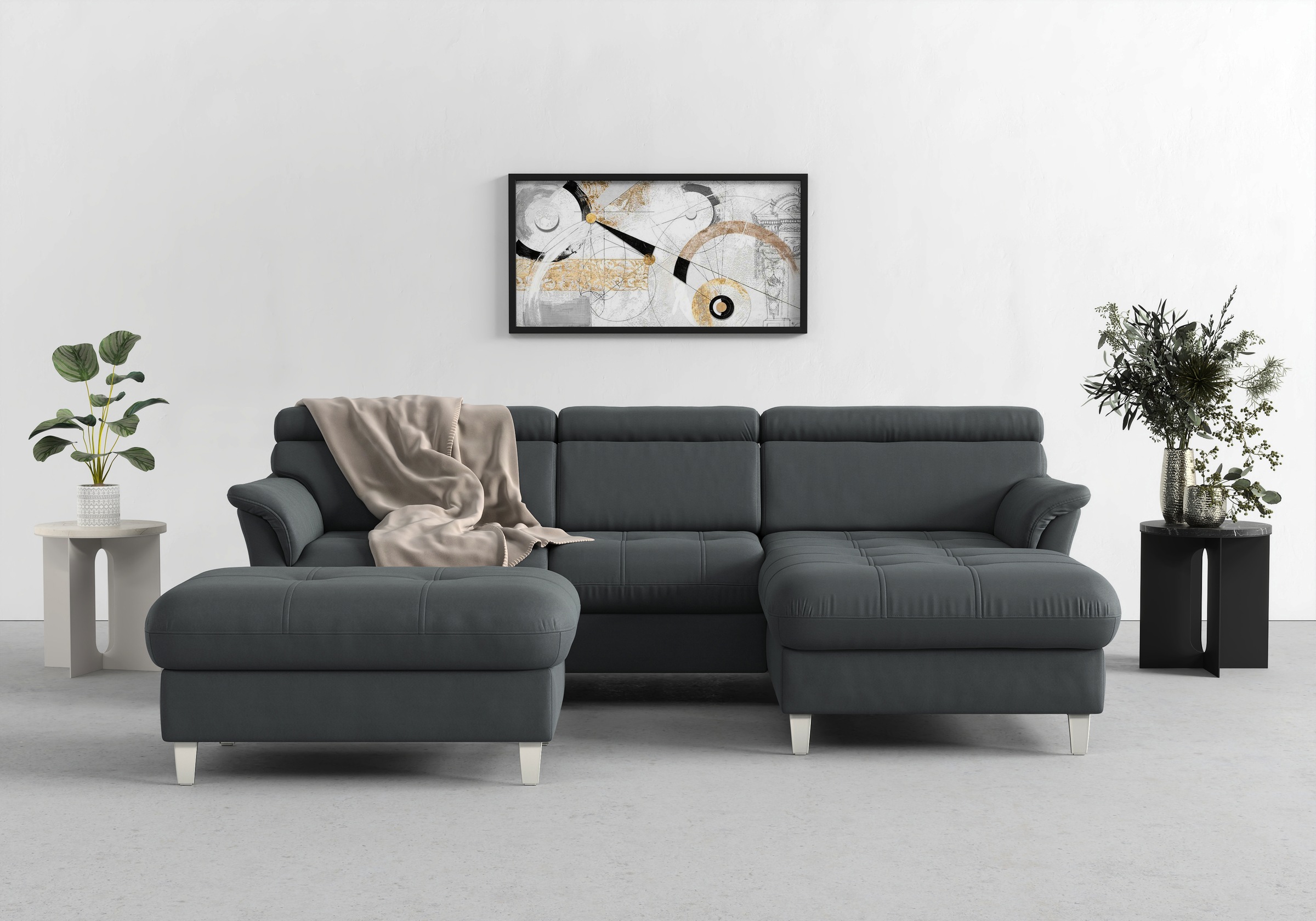 sit&more Ecksofa "Marano L-Form" inklusive Kopfteilverstellung, optional Schlaffunktion & Bettkasten