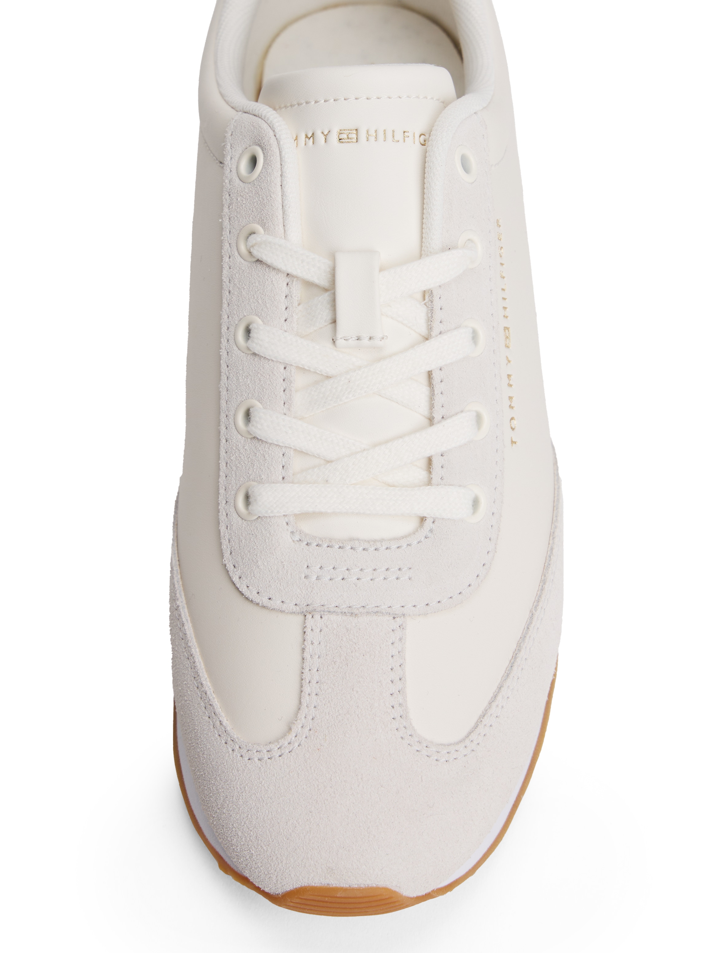 Tommy Hilfiger Sneaker »HERITAGE FASHION RUNNER MIX MAT«, Freizeitschuh, Halbschuh, Schnürer mit seitlichem Logoschriftzug