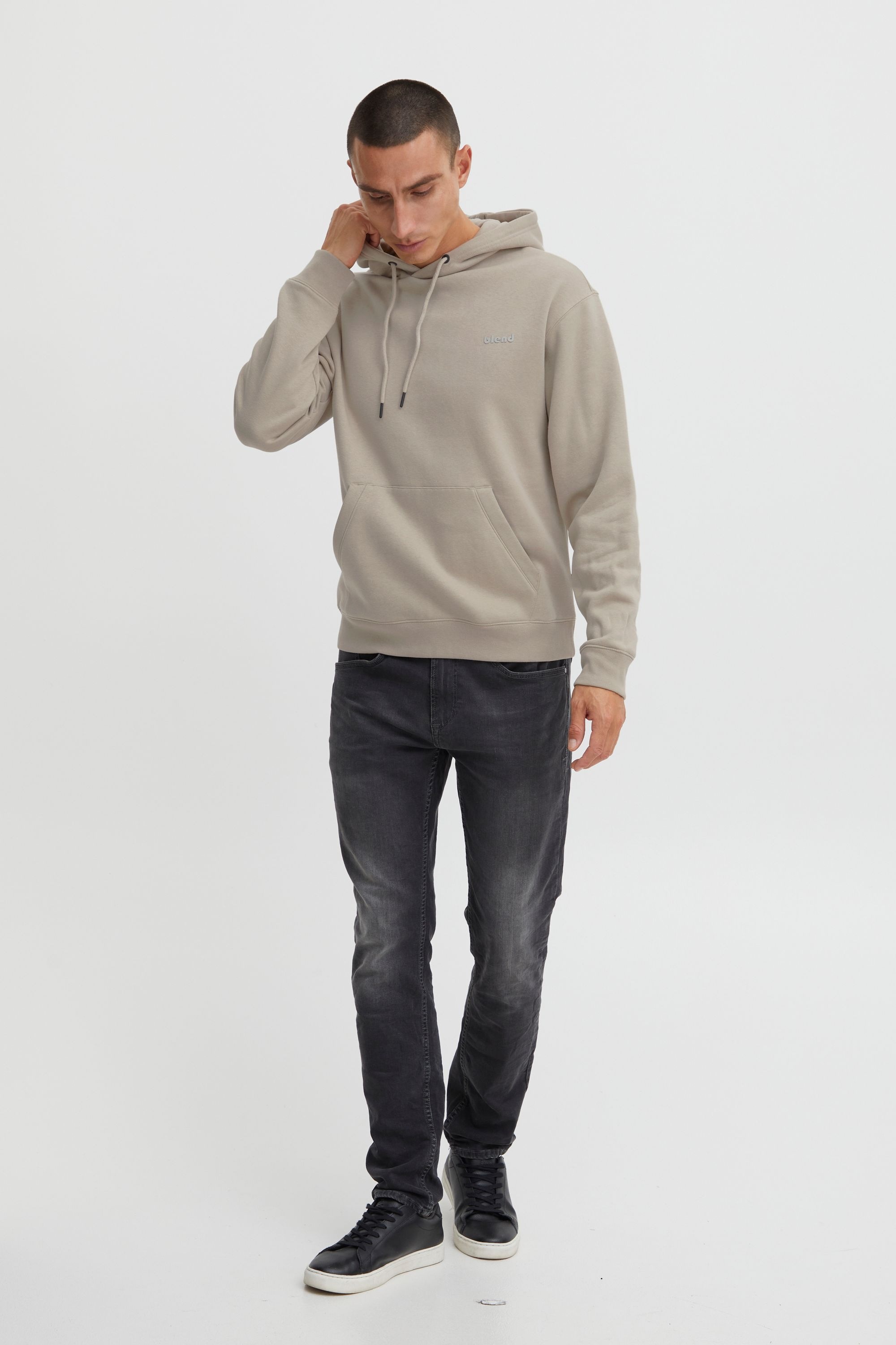 Thumbnail - Blend Kapuzenpullover "BHDownton" Klassisches Sweatshirt mit Rundhalsausschnitt und Kängurutasche