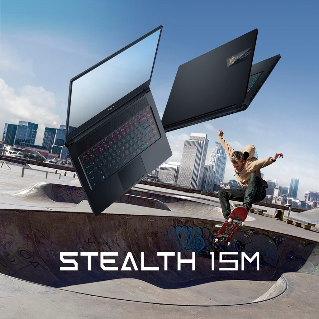 MSI Gaming-Notebook »Stealth 15M B12UE-024«, 39,6 cm, / 15,6 Zoll, Intel, Core i7, GeForce RTX 3060, 1000 GB SSD