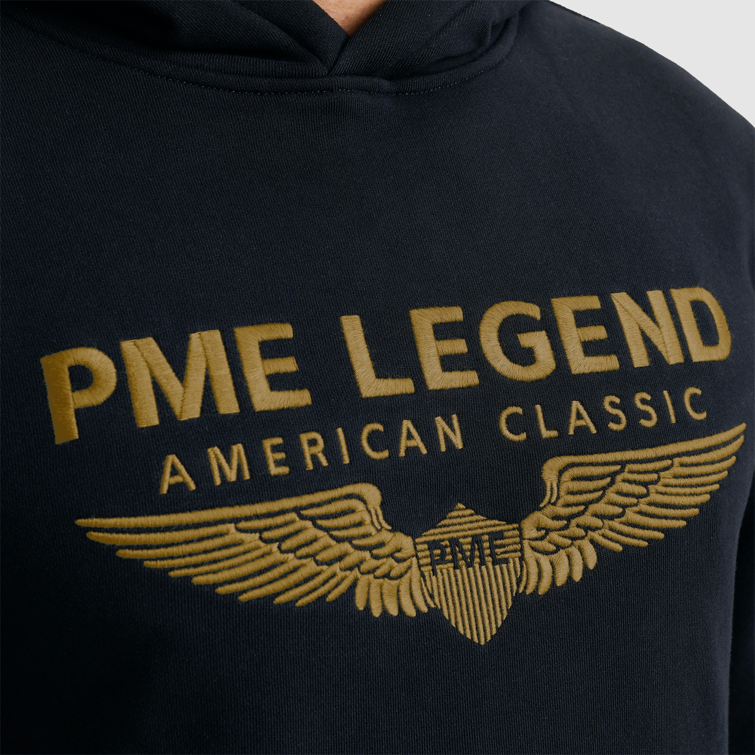 PME LEGEND Kapuzensweatshirt »Hooded soft terry with logo«, mit Logostickerei