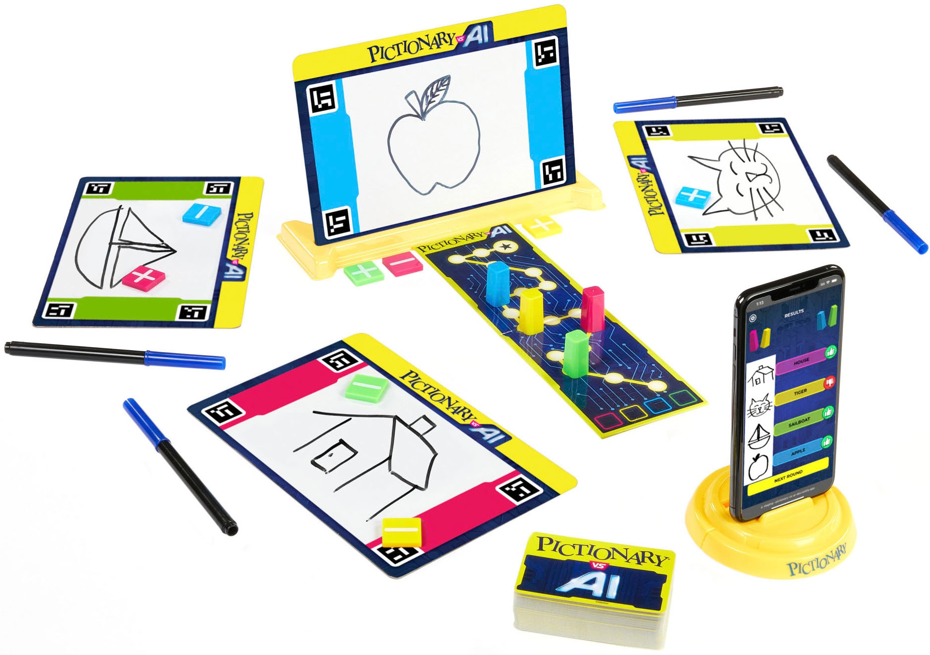 Mattel games Spiel »Pictionary vs AI German (D)«