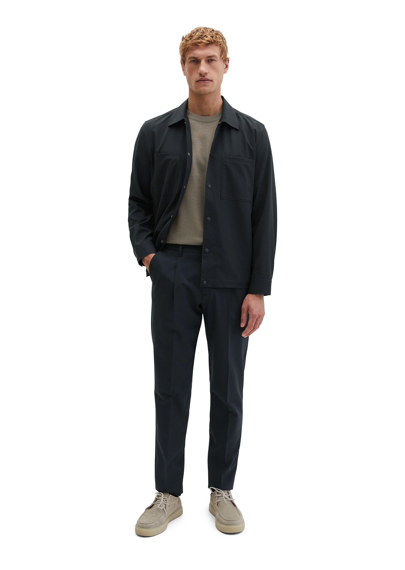 Marc O'Polo Kurzjacke »aus dehnbarem Tech Wool Blend« ohne Kapuze
