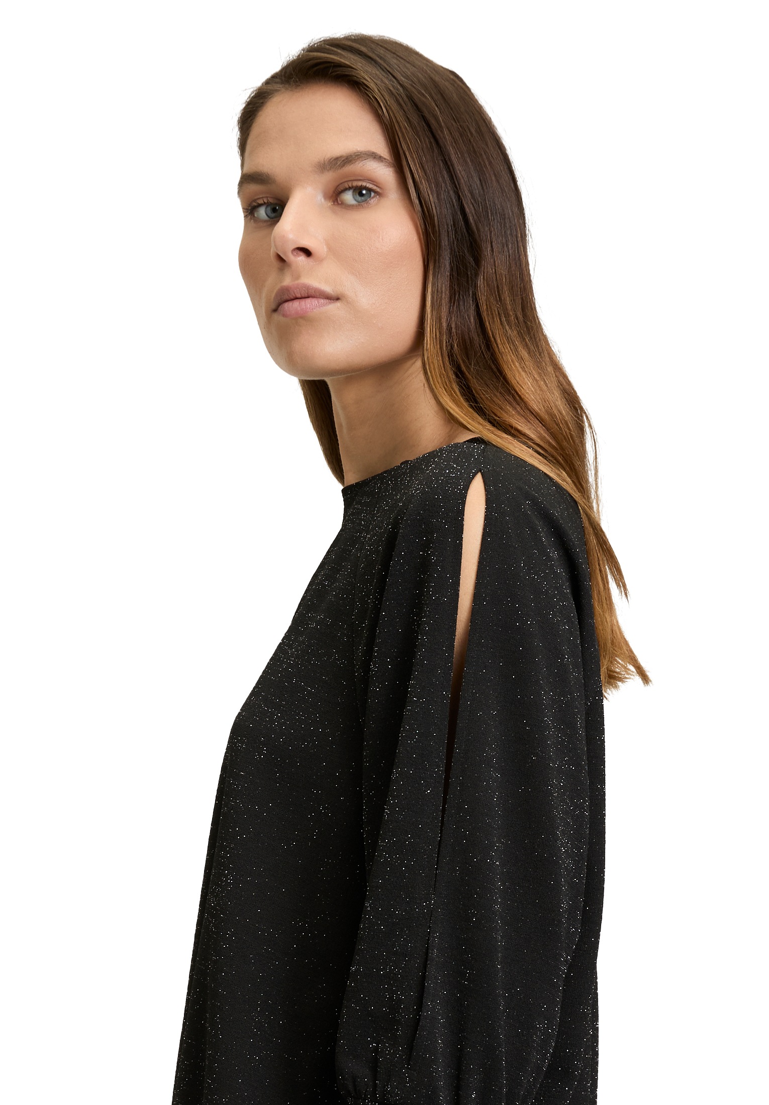 Betty Barclay 3/4-Arm-Shirt »Betty Barclay Damen Oversize-Shirt im Glitzer-Look«, (1 tlg.), Material