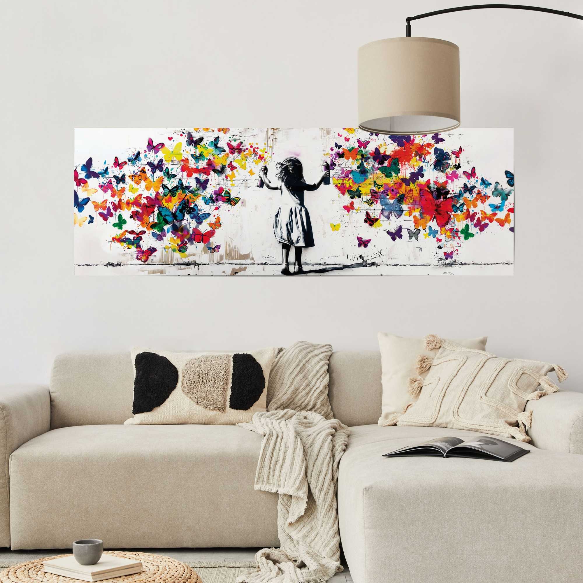 Reinders Poster "Girl Spraying", Wohnzimmer - Mehrfarbig - 170 gr. Papier - günstig online kaufen