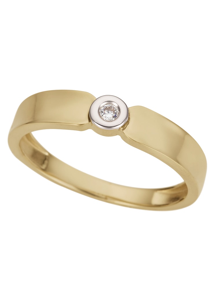 Firetti Diamantring »Schmuck Geschenk Gold 333 Damenring Verlobungsring Goldring Solitär«, mit Brillant