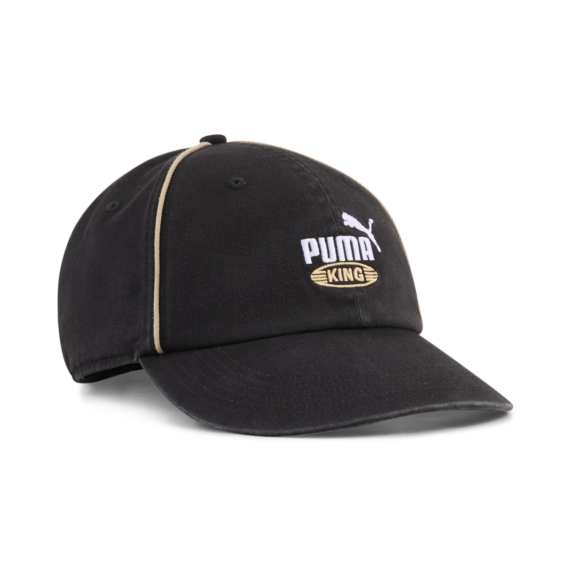 PUMA Flex Cap "PUMA King Baseball Cap Erwachsene"schwarz, unifarben, Futter Vorderteil: 100% Baumwolle, Caps
