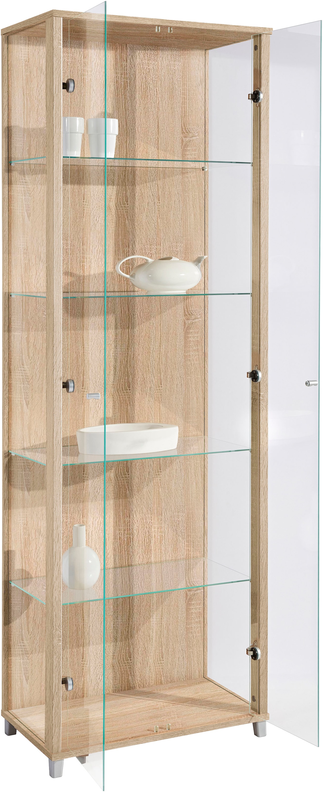 fif möbel Vitrine »OPTIMA«, Standvitrine, Vitrinenschrank, Glasvitrine, Sammlervitrine