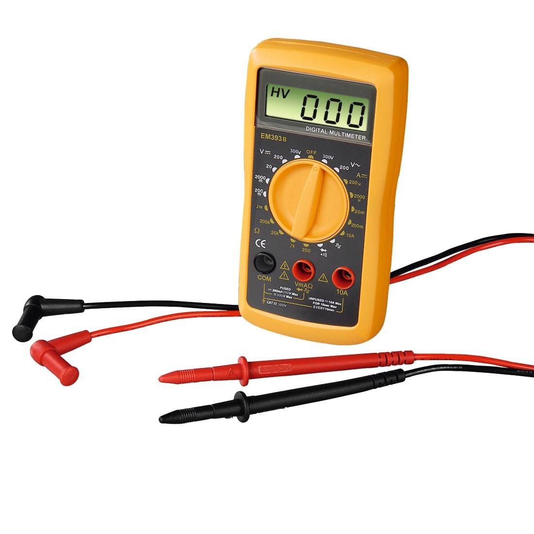 Hama Multimeter »Digitalmultimeter zum Messen von Spannung, Strom und Widerstand, 300V«