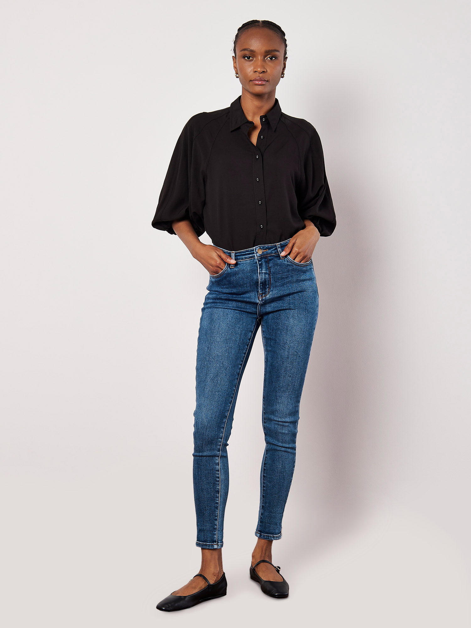 Apricot Slim-fit-Jeans "Slim fit Jeans" im Used-Look