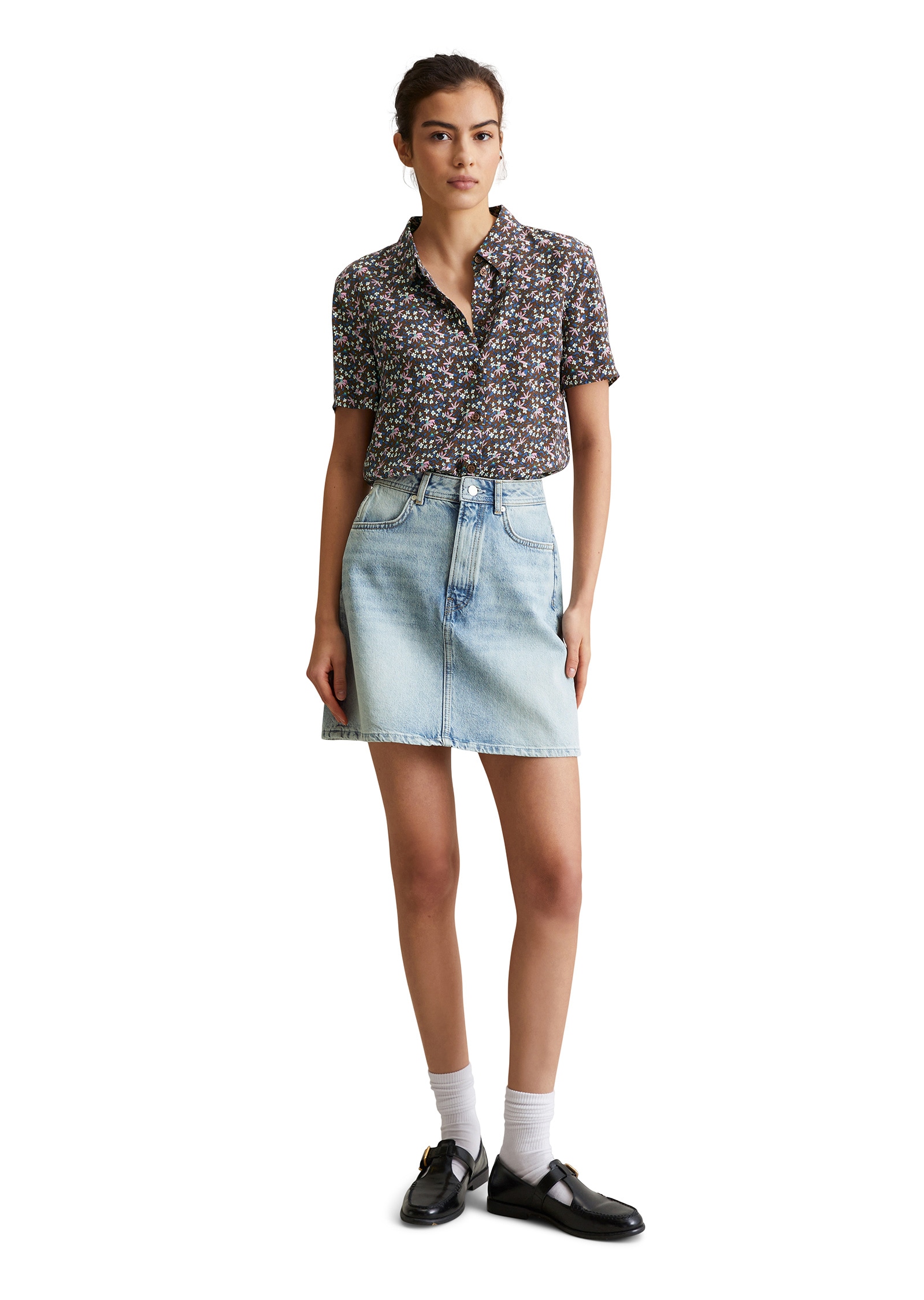 Marc O'Polo DENIM Jeansrock »aus Rigid-Denim«