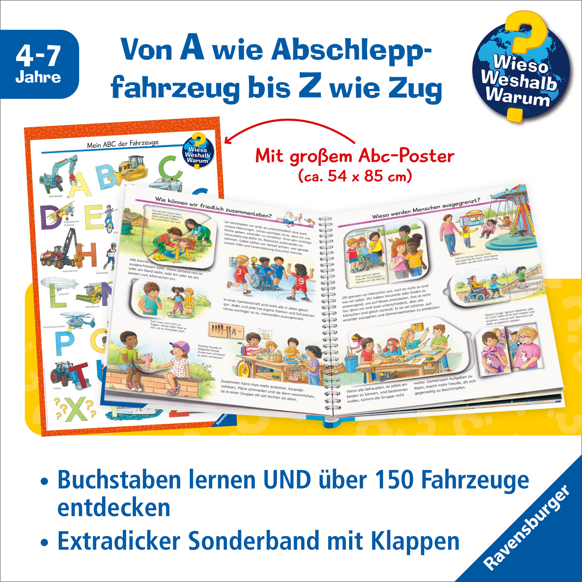 Ravensburger Kinderbuch »Wieso? Weshalb? Warum? Sonderband - Mein ABC der Fahrzeuge«