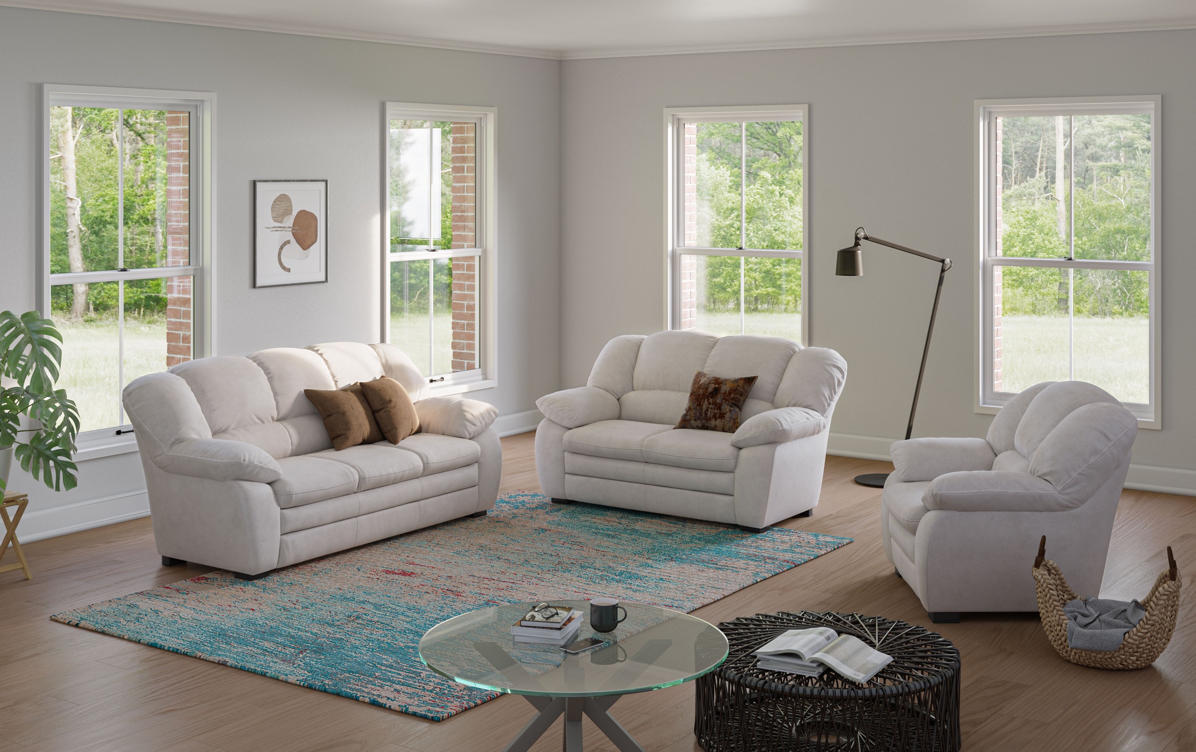 COTTA Polstergarnitur "Casino, Sofa Set, 3-2-1 Sitzer, Wohnzimmer Garnitur" günstig online kaufen
