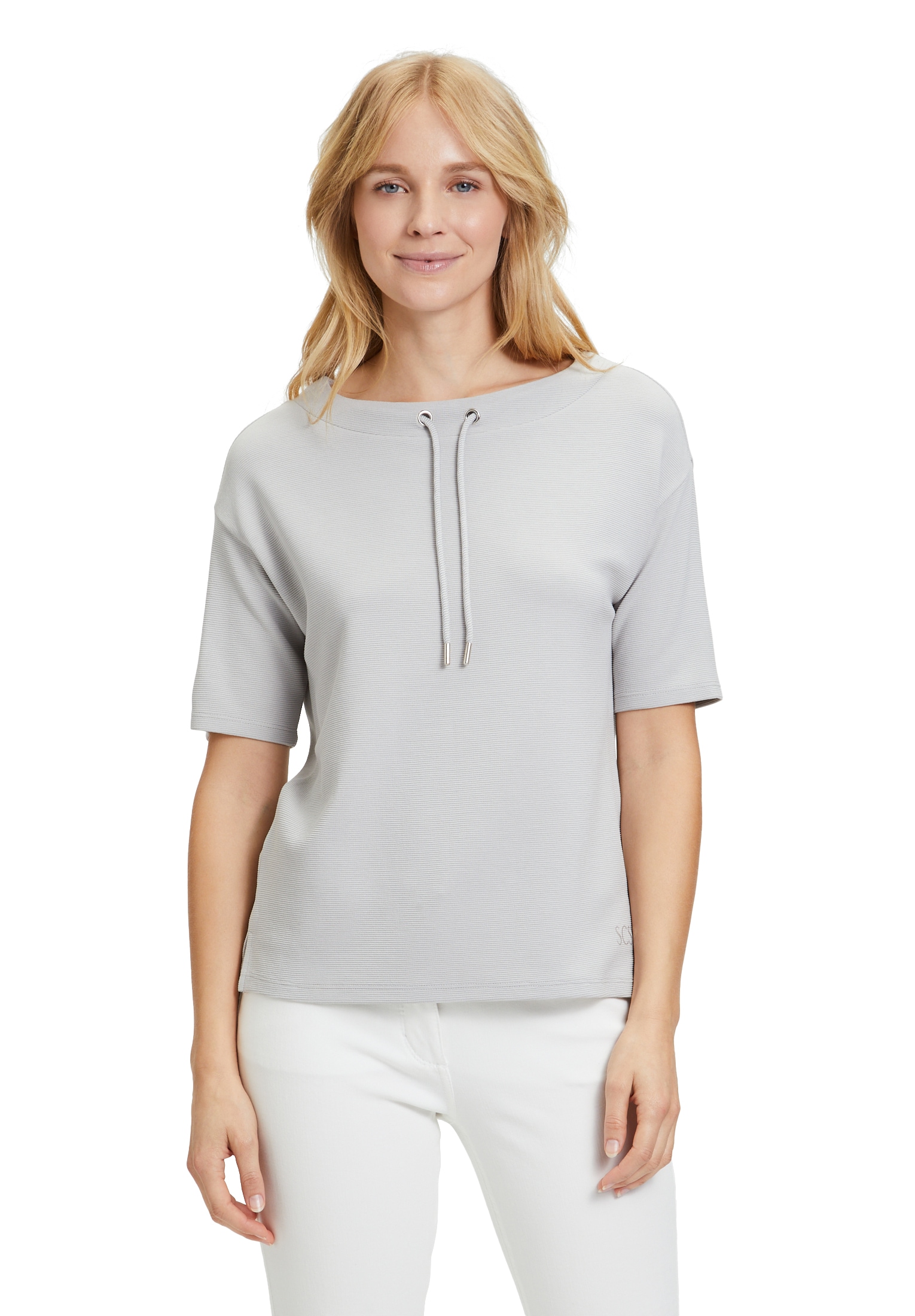 Betty Barclay Kurzarmshirt "Betty Barclay Sweatshirt mit Rippenstruktur", M günstig online kaufen