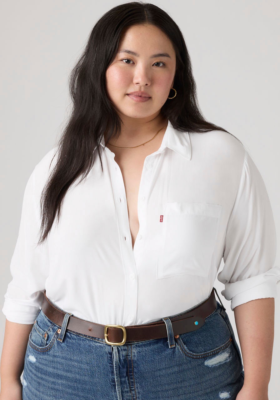 Levis Plus Hemdbluse "PLUS DARLENE SHIRT" aus fließender Viskose günstig online kaufen