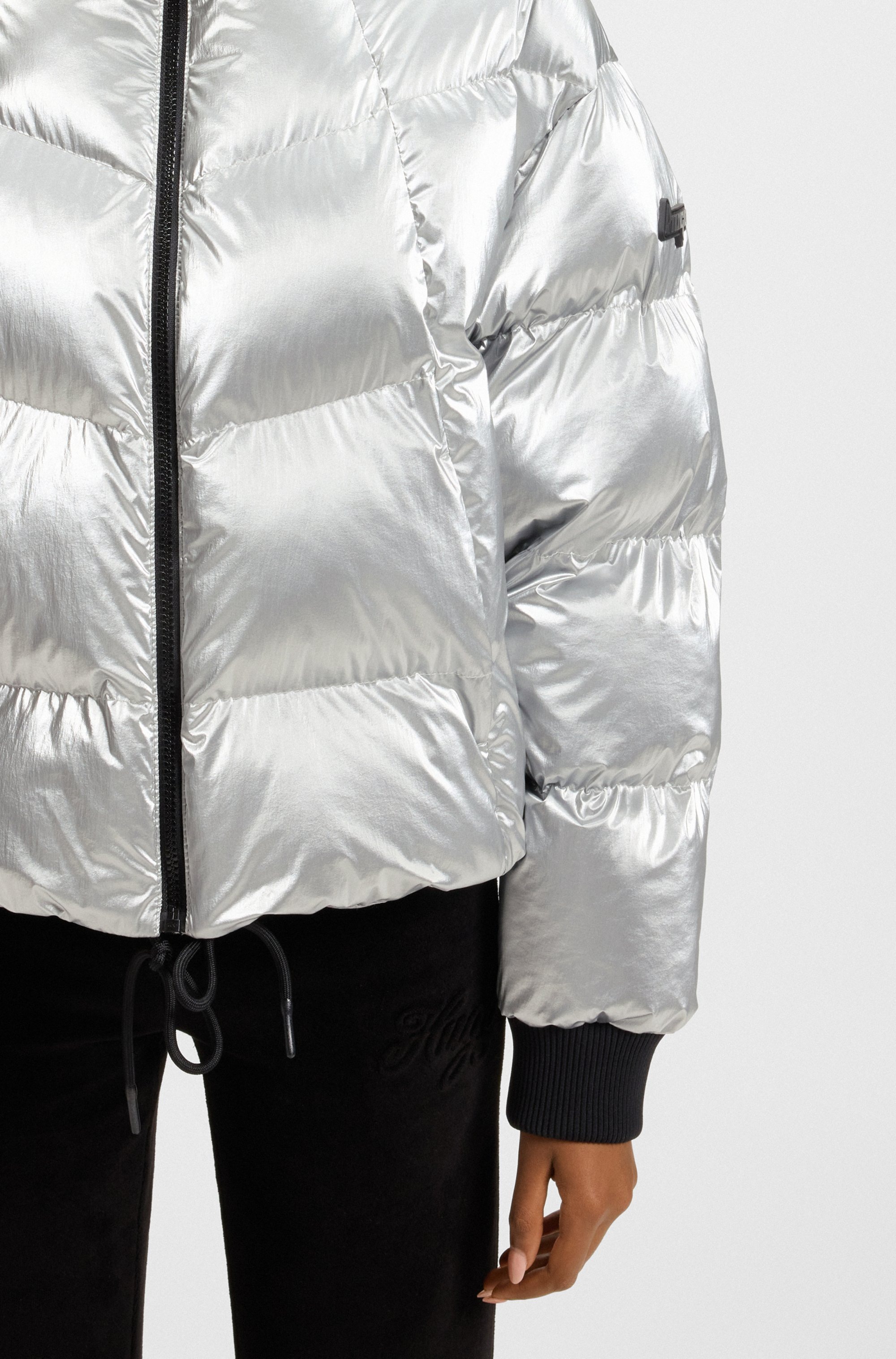 Thumbnail - HUGO Blue Steppjacke "Fiorella" in verkürzter Länge, Kordelzug im Saum