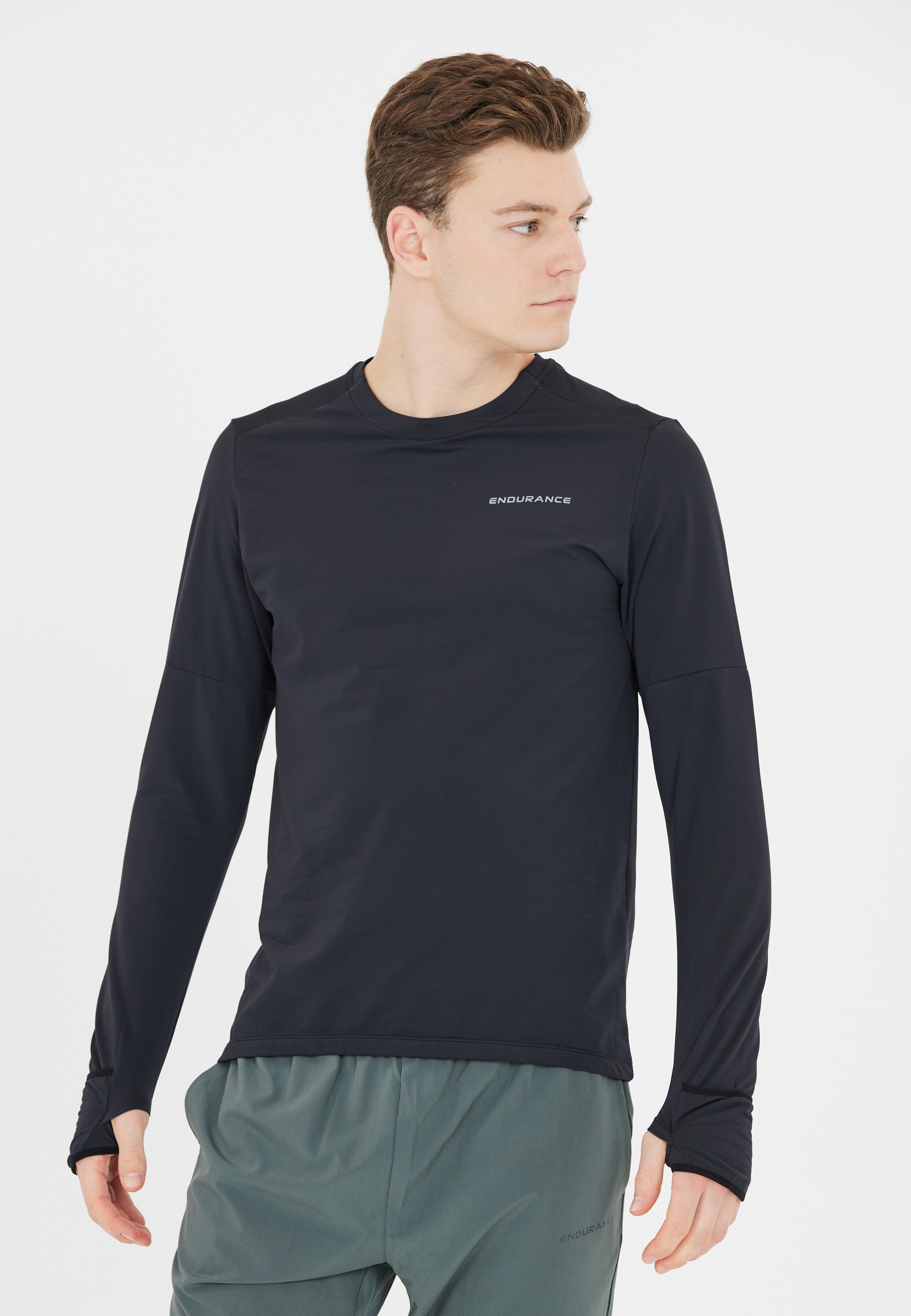 ENDURANCE Langarmshirt "Cedric", mit 4-Wege-Stretch und Reflektoren