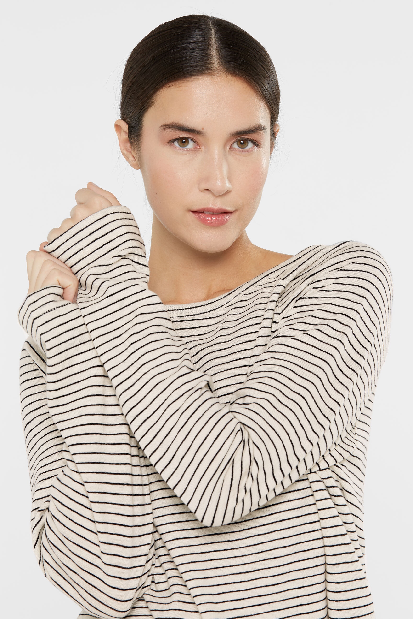 SENSES.THE LABEL Rundhalsshirt, aus Baumwolle