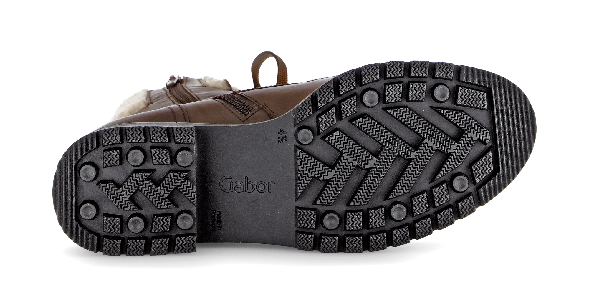 Gabor Winterstiefelette »GENUA«, Blockabsatz, Winterboots mit Teddyplüsch-Kragen, Weite G (= weit)