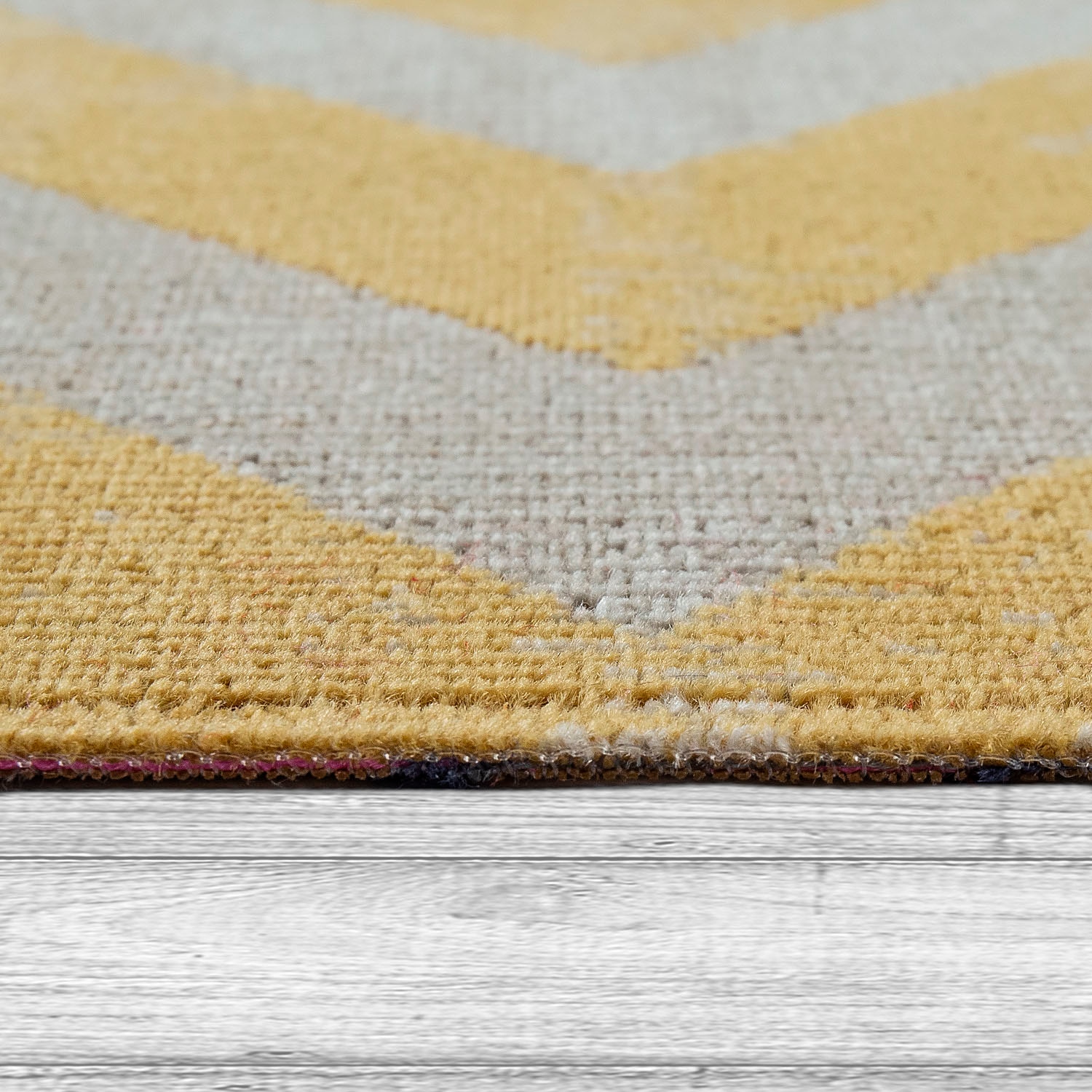 Paco Home Teppich »Poco 821«, rechteckig, 6 mm Höhe, Kurzflor, Rauten Design, mit Fransen, In- und Outdoor geeignet