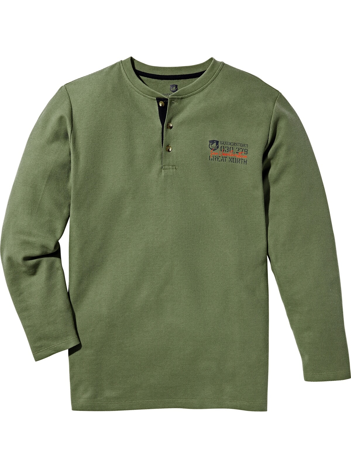 Jan Vanderstorm Langarm-Poloshirt »Langarmshirt IVOR«